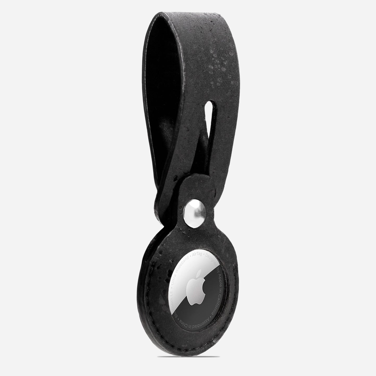 keychains airtag apple cork black