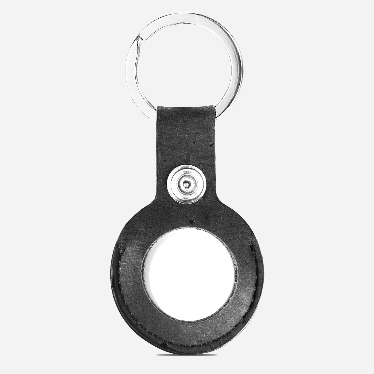 keychains apple air tag cork black