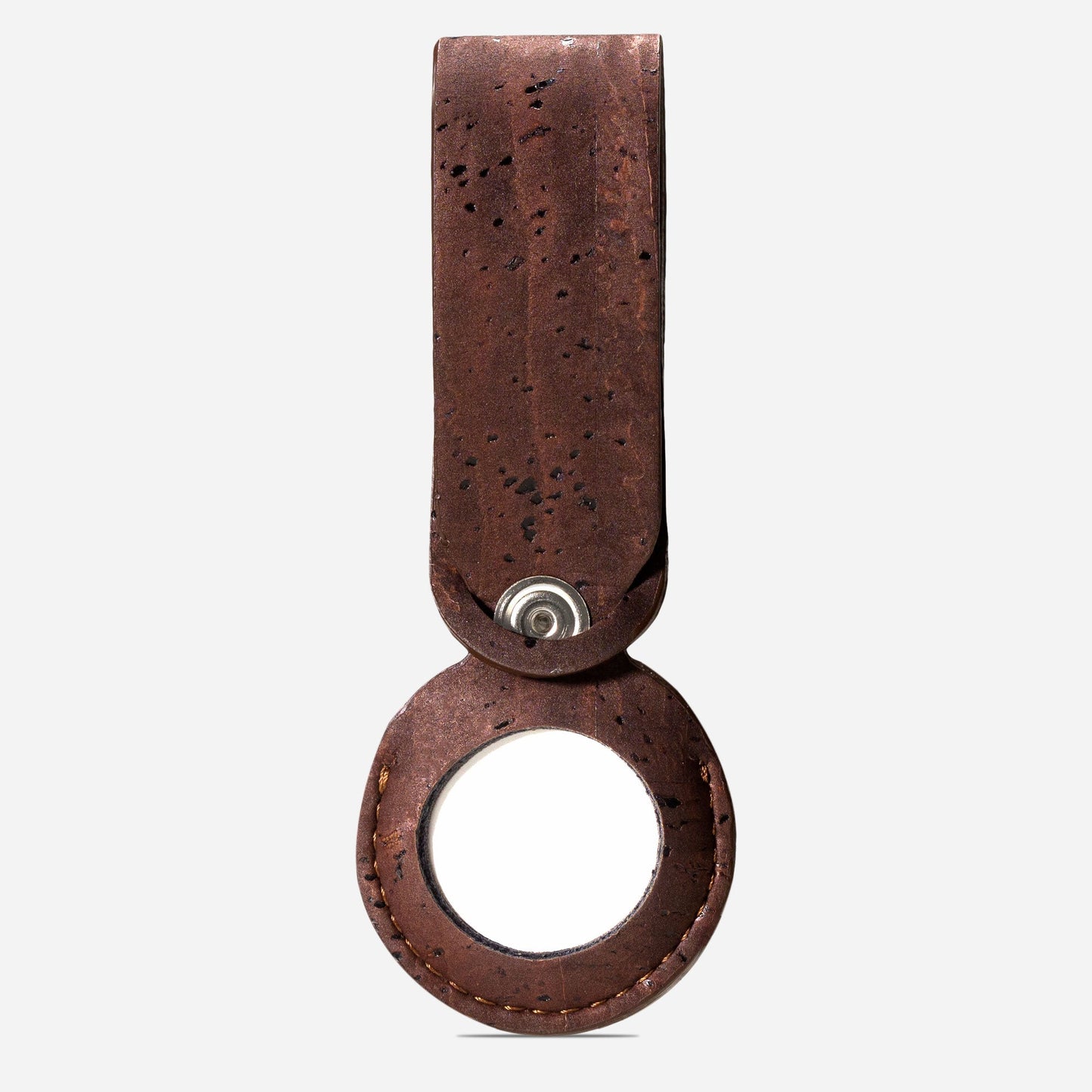 keychains airtag apple cork brown