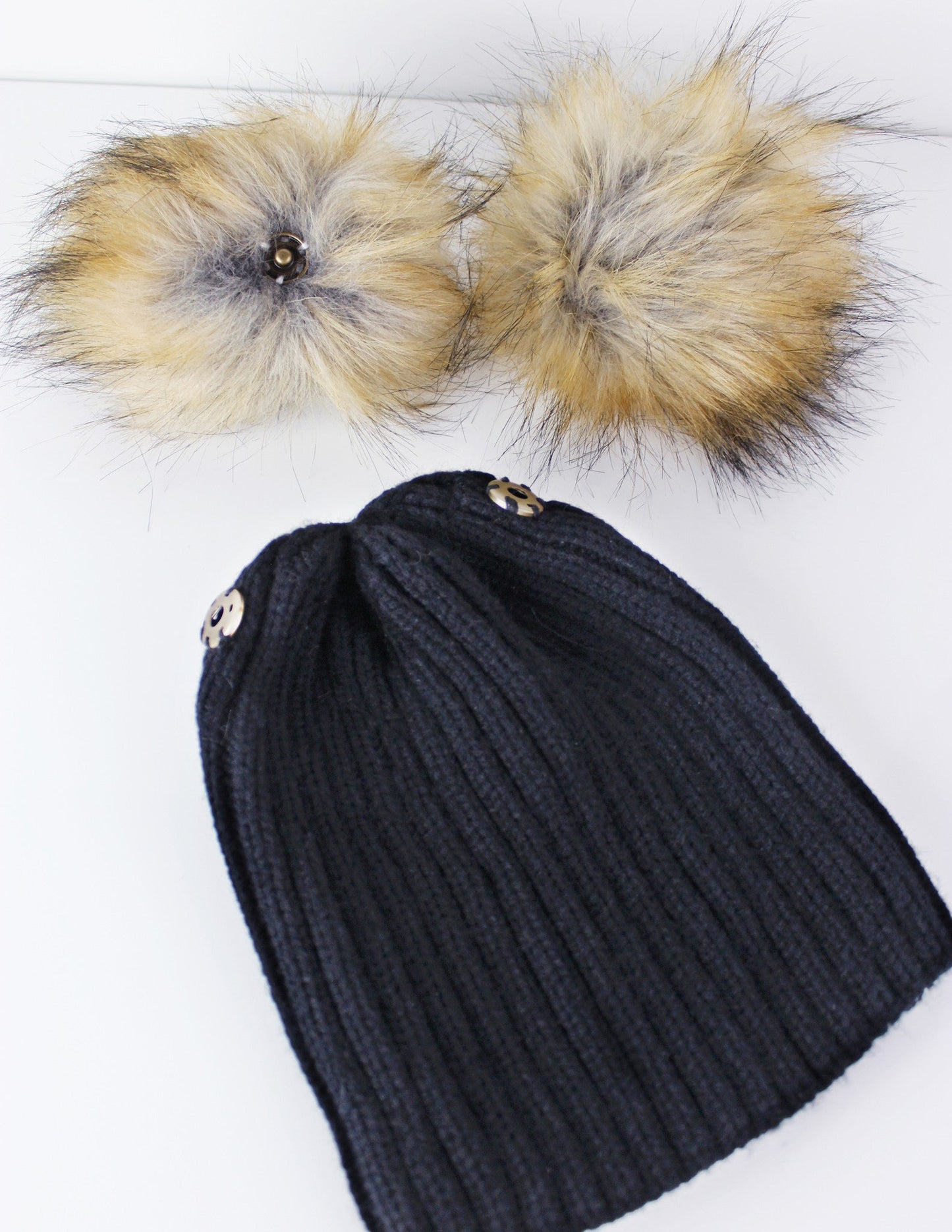 vegan fur beanie