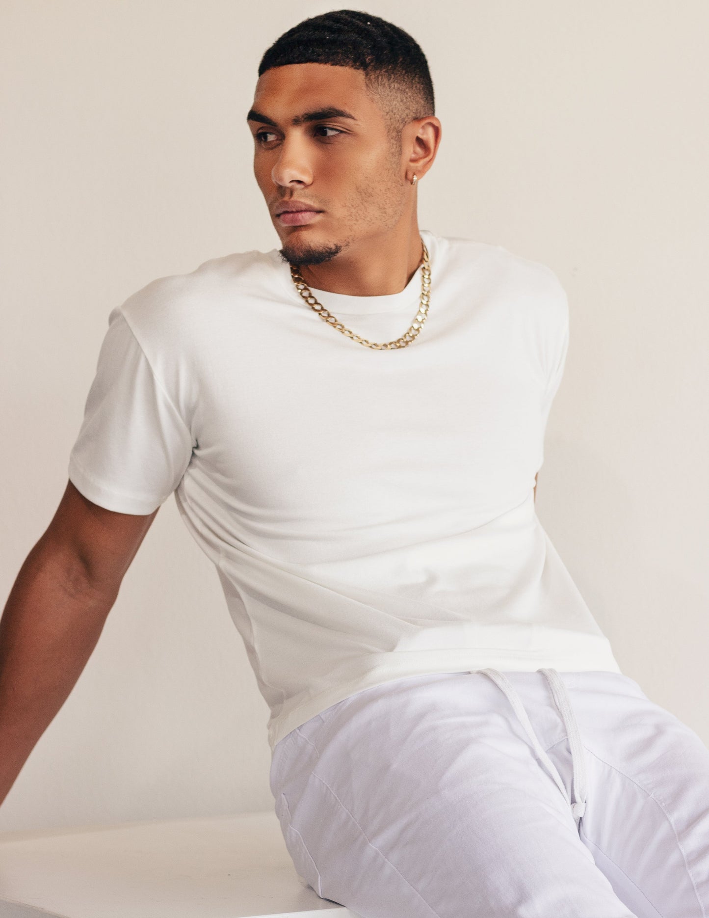 white tee shirt men vegan