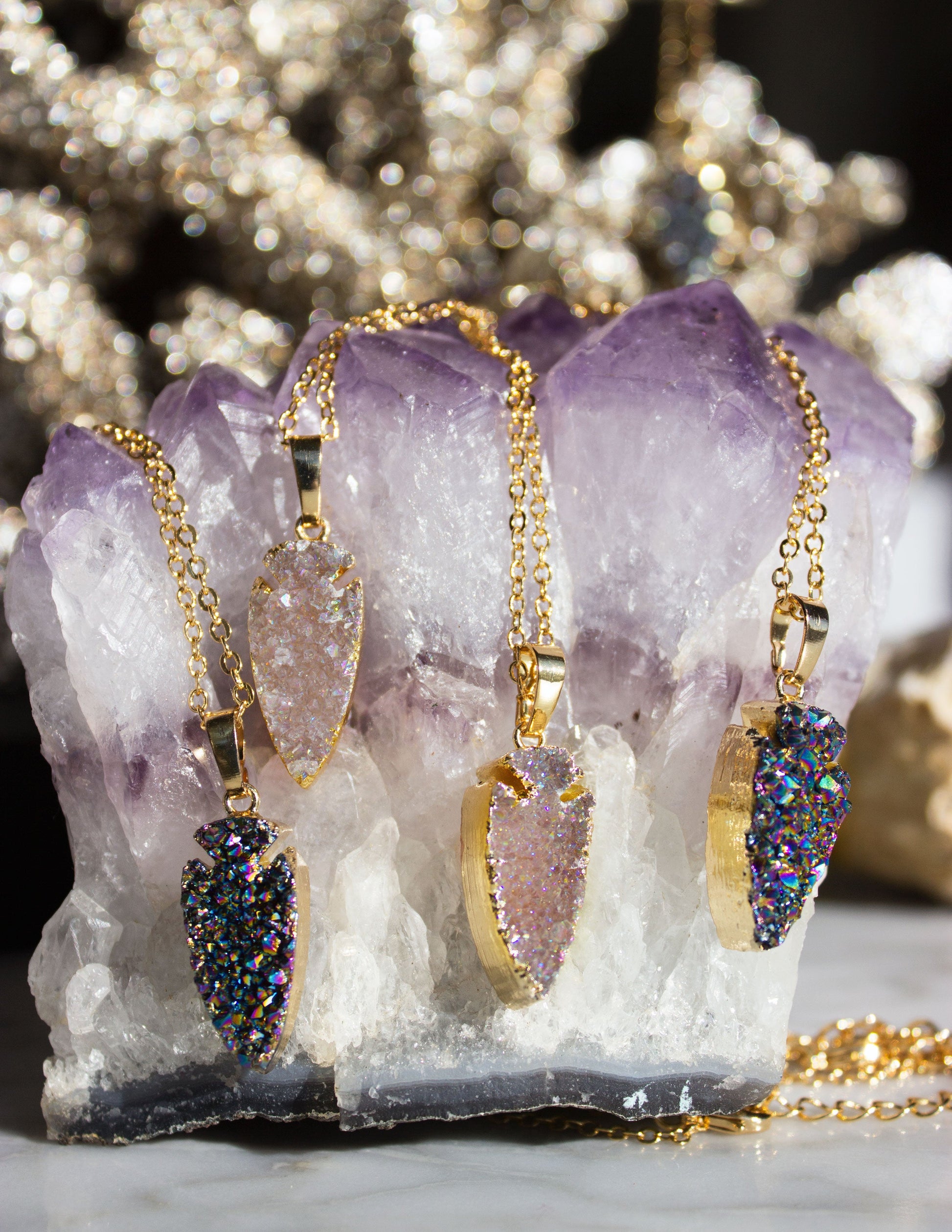agate quartz vegan jewelry