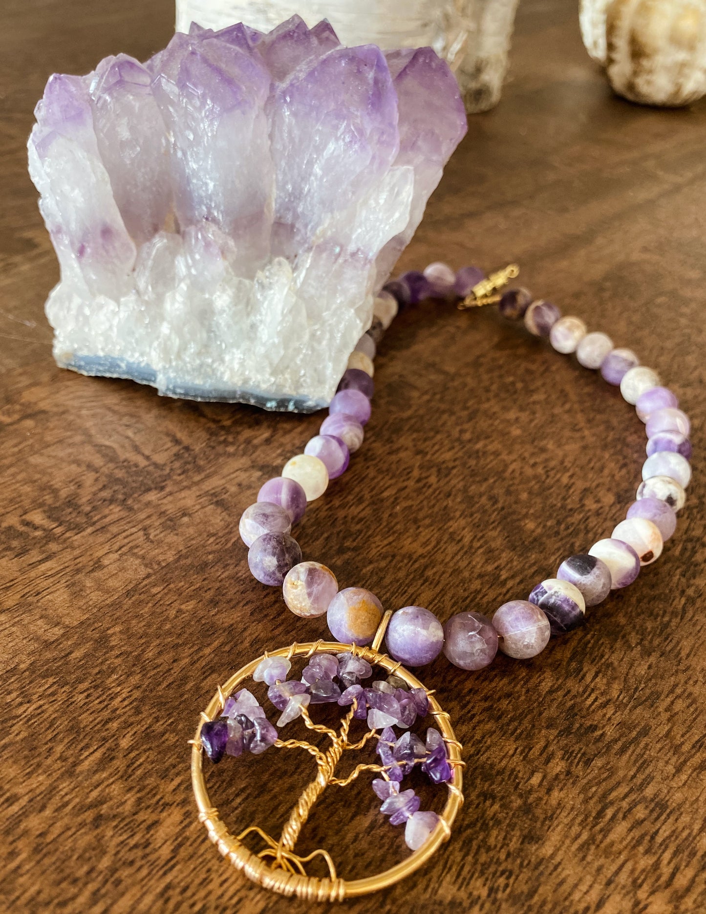 ARBORE- AMETHYST short necklace