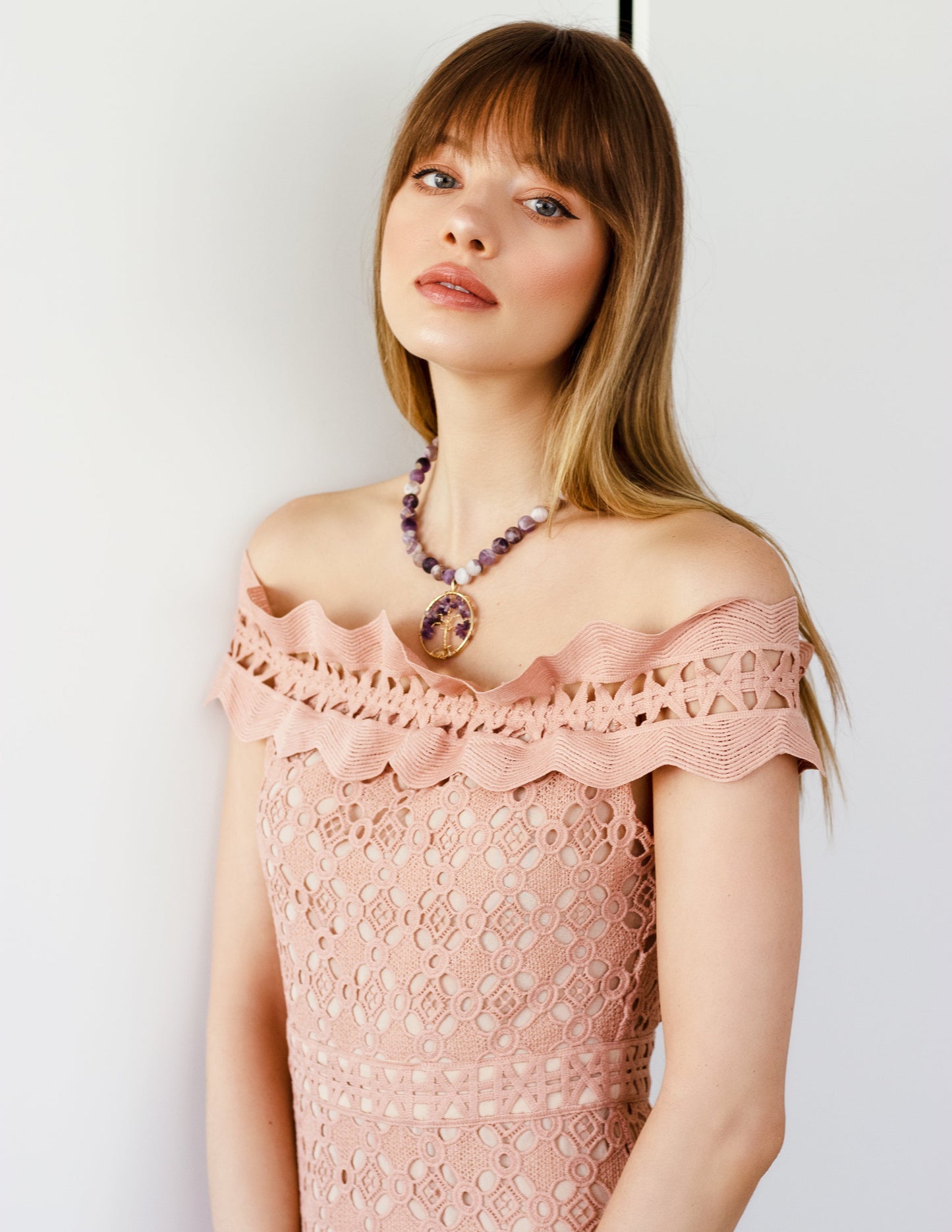 ARBORE- AMETHYST short necklace