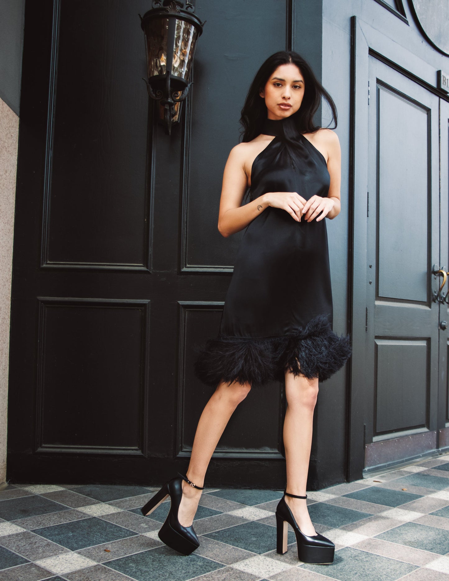 Black High Heels vegan shoes