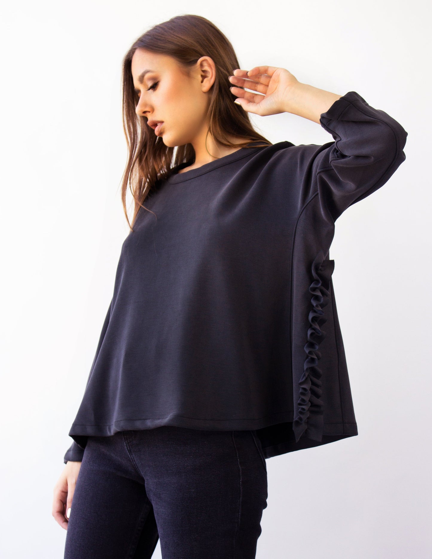 dark grey top vegan