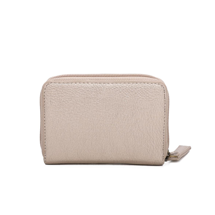 metallic color champagne Small Wallet arsayo Vegan synthetic