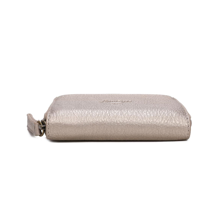 metallic color champagne Small Wallet arsayo Vegan