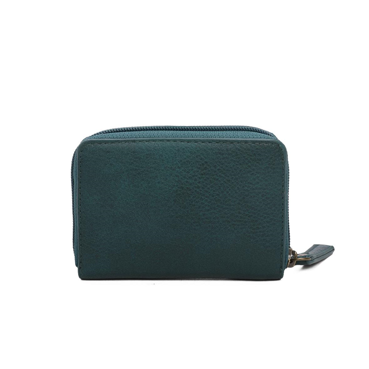 Peacock Blue Small Wallet arsayo Vegan