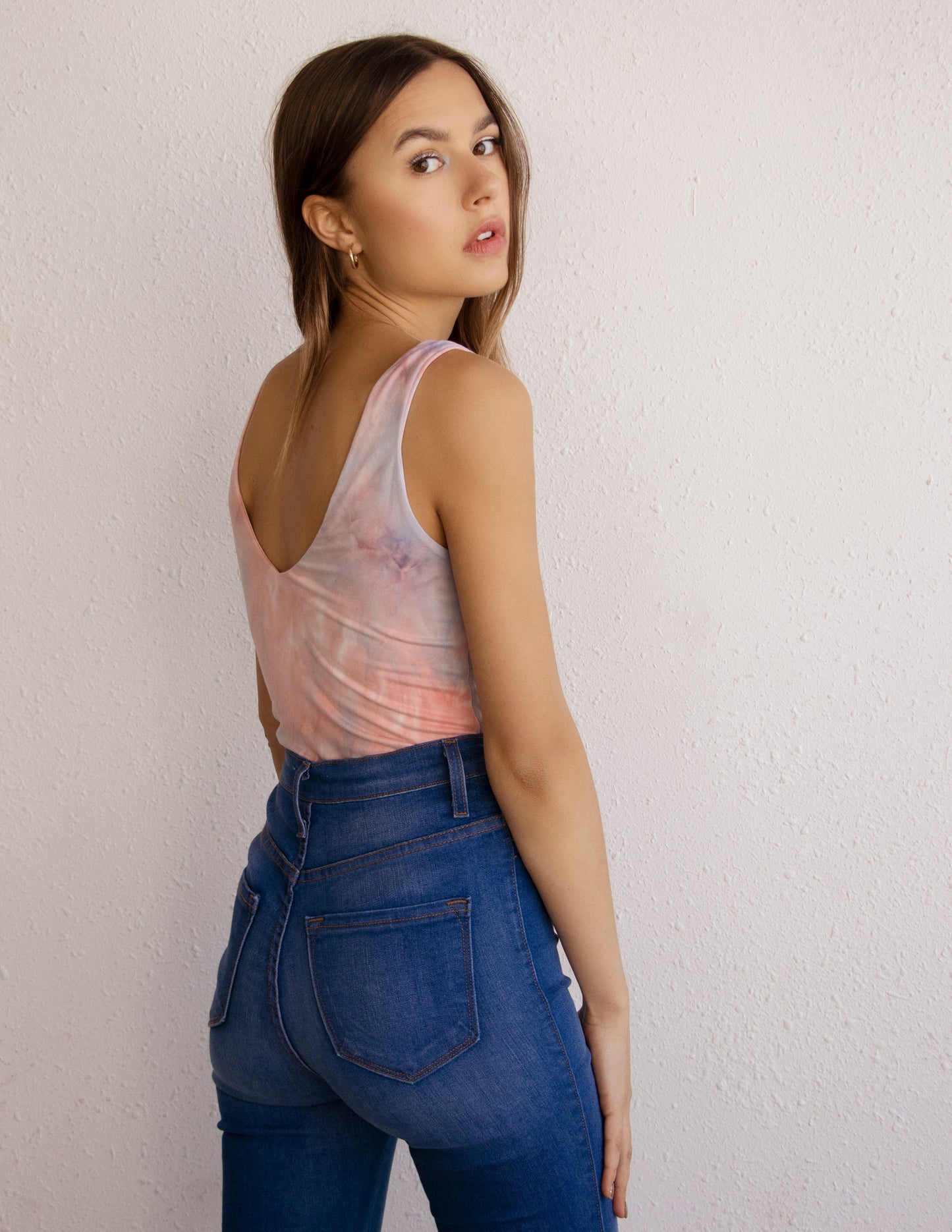 bodysuit vegan pink dye