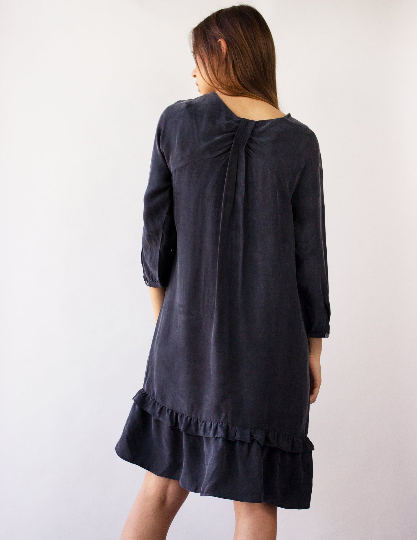 women black dress vegan sustainable fashion