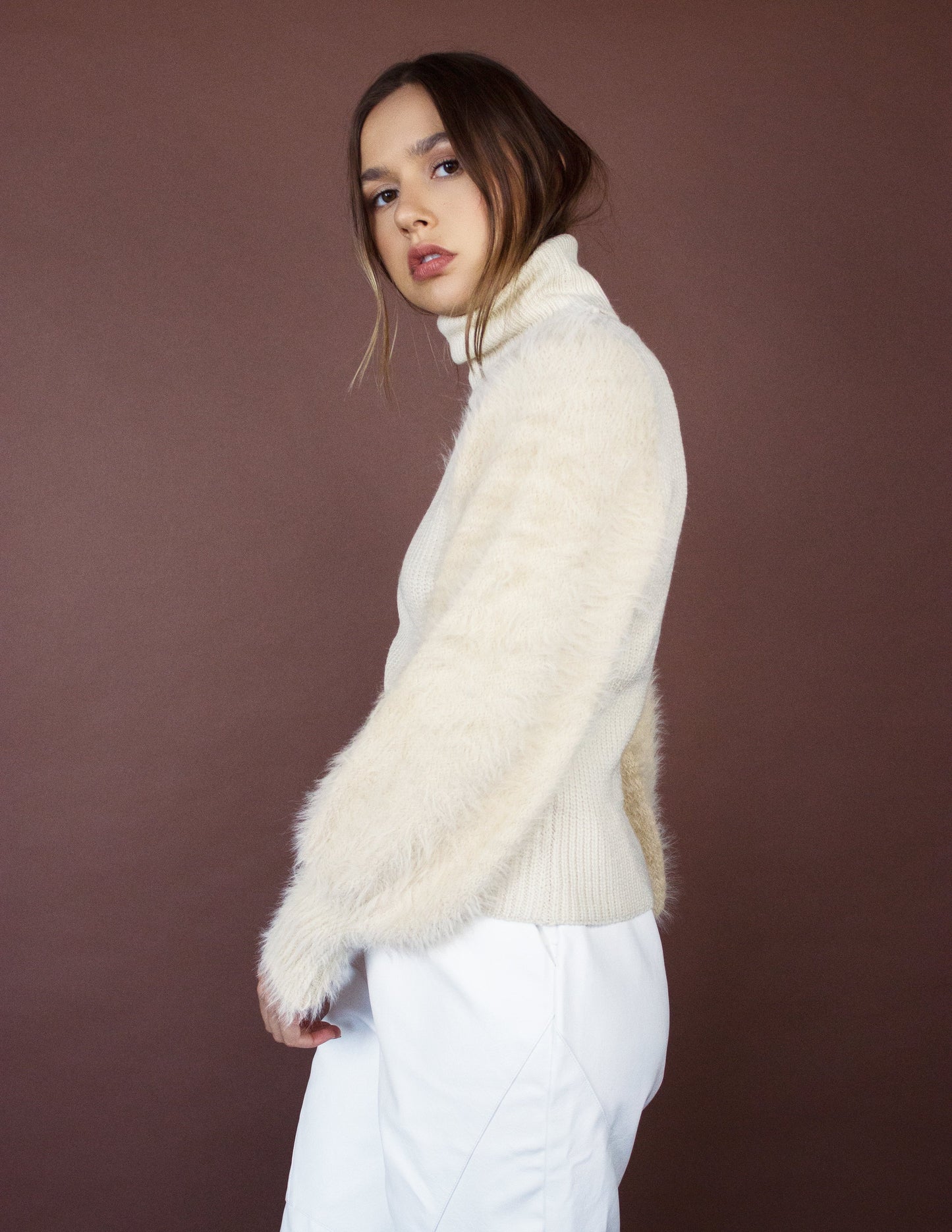 vegan white sweater