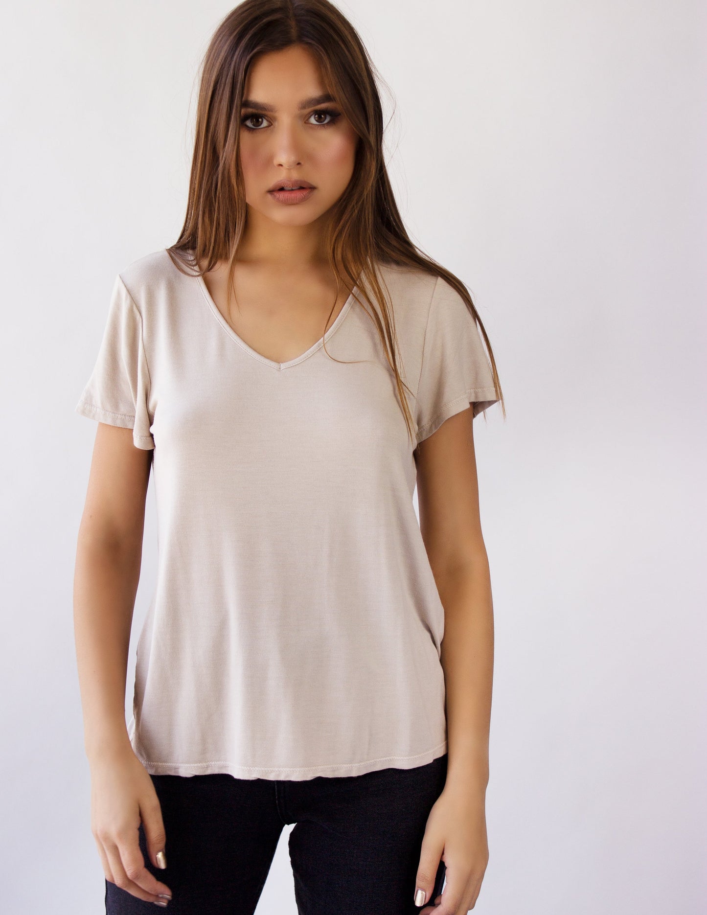 v neck women vegan