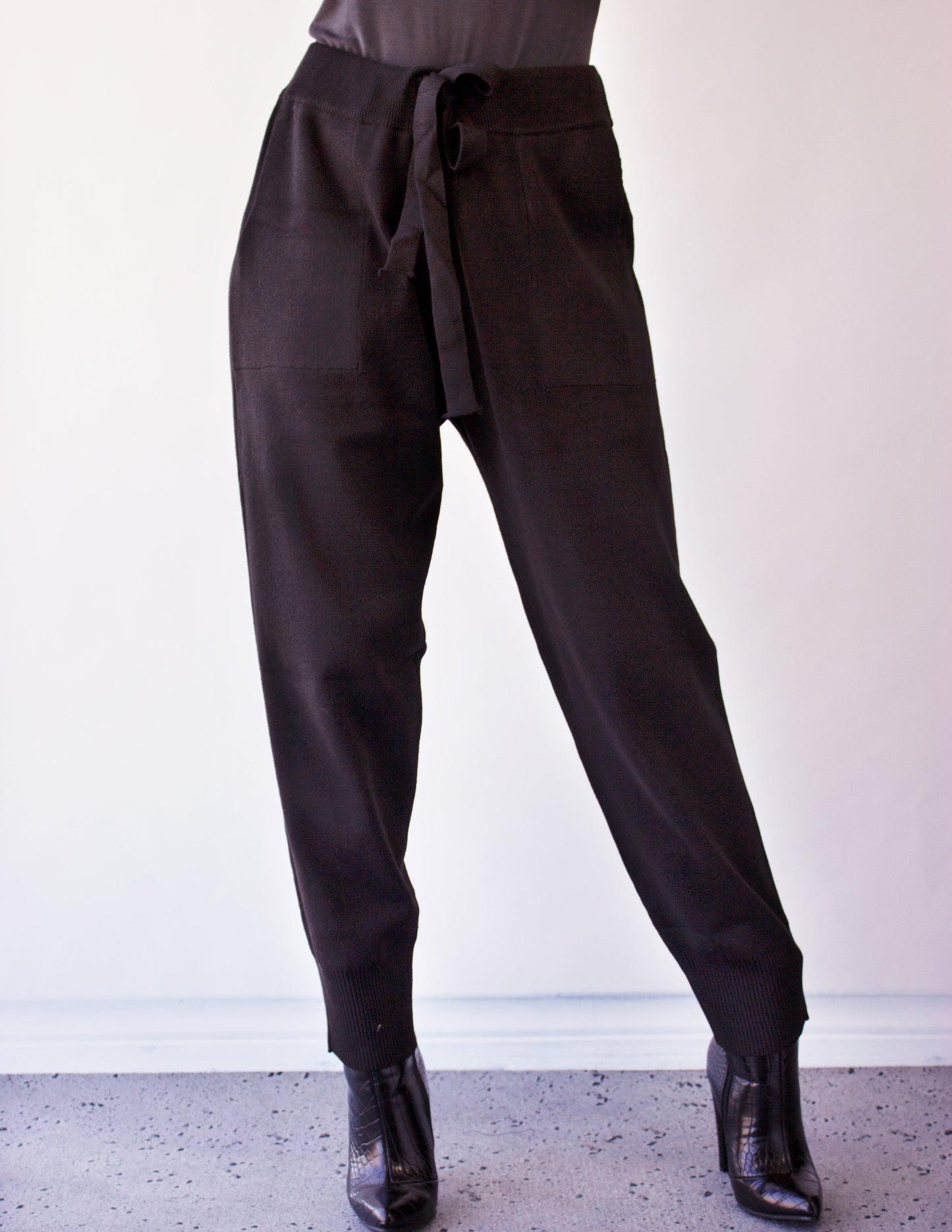 black jogger pant vegan