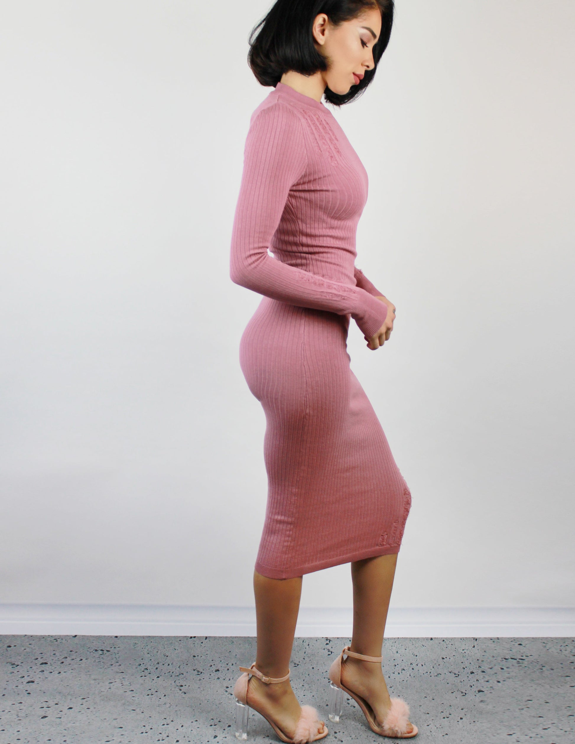 pink vegan dress
