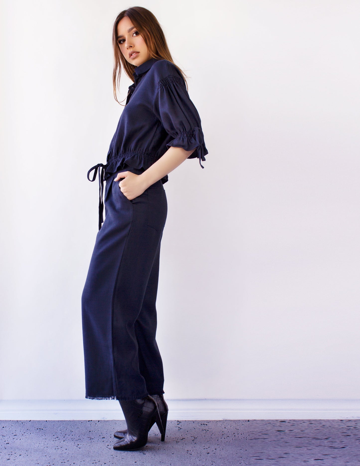 Blue district women Pant tencel