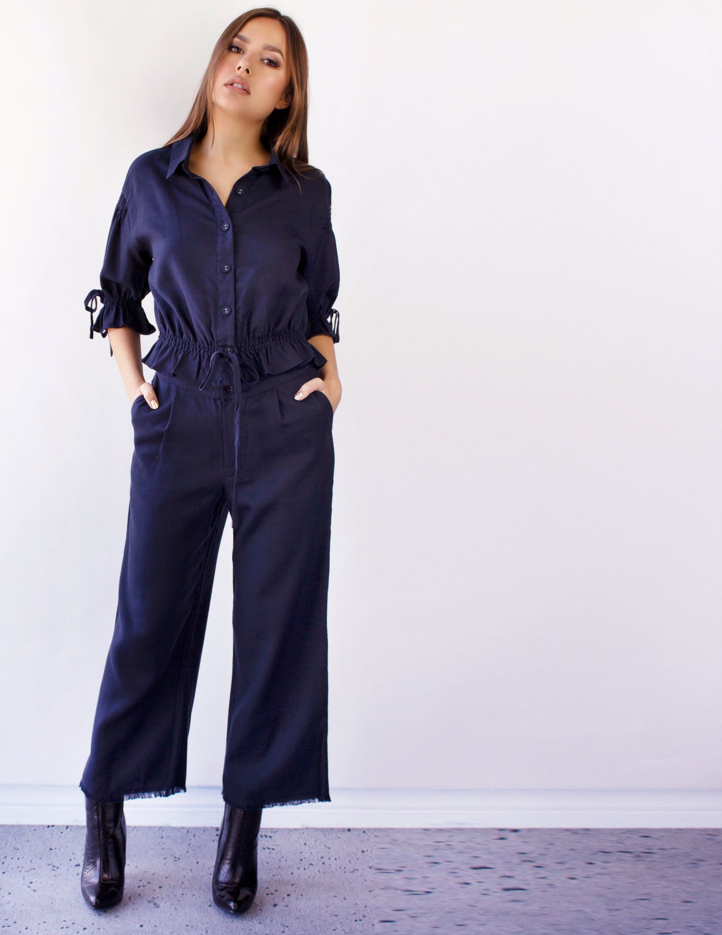 Blue district women Pant tencel
