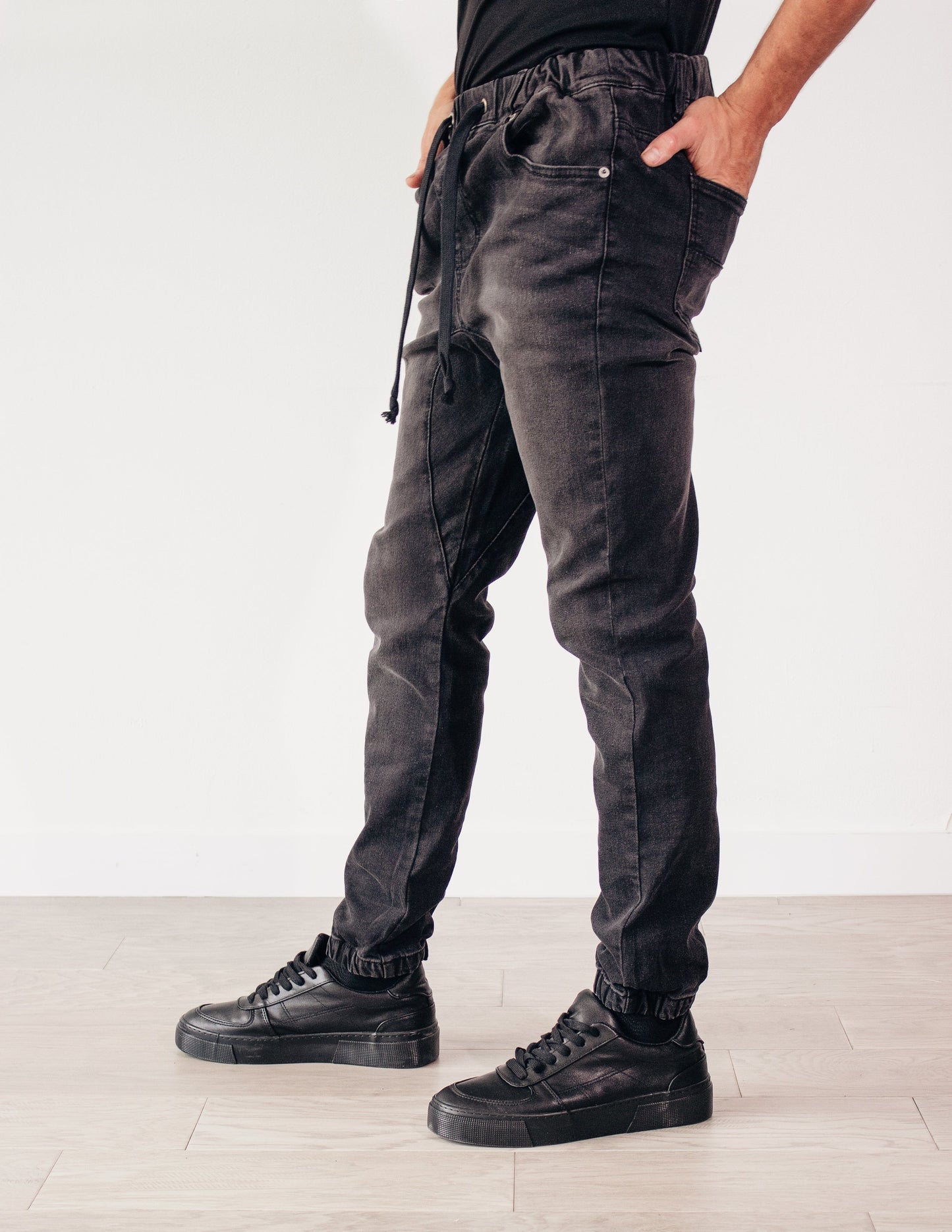 vegan black jean men