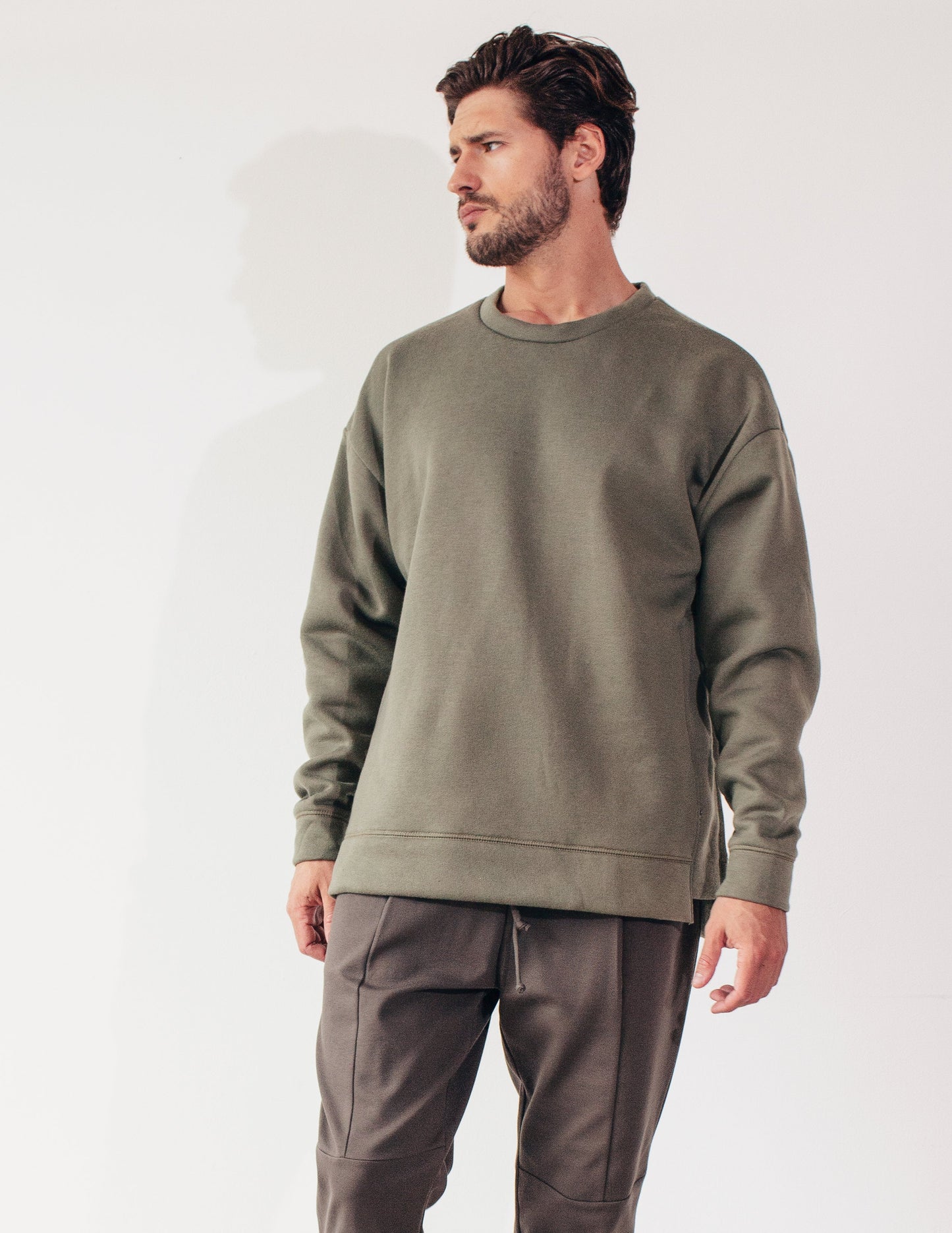 long sleeve shirt men vegan blue district