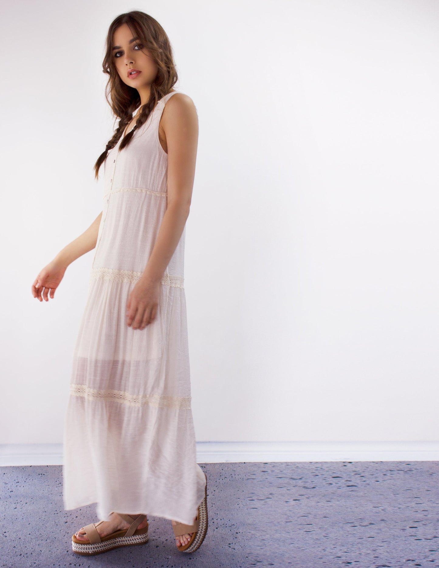 vegan ethical dress white sustainable