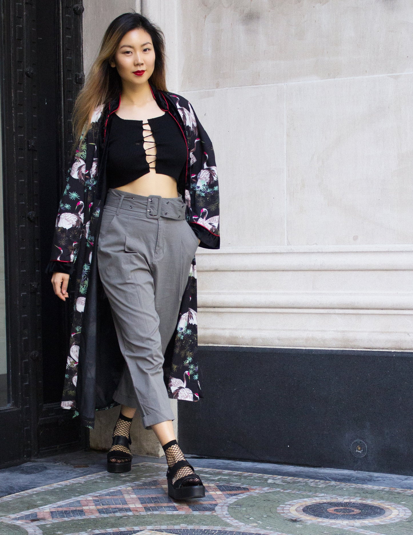 Vegan Grey Pants Women