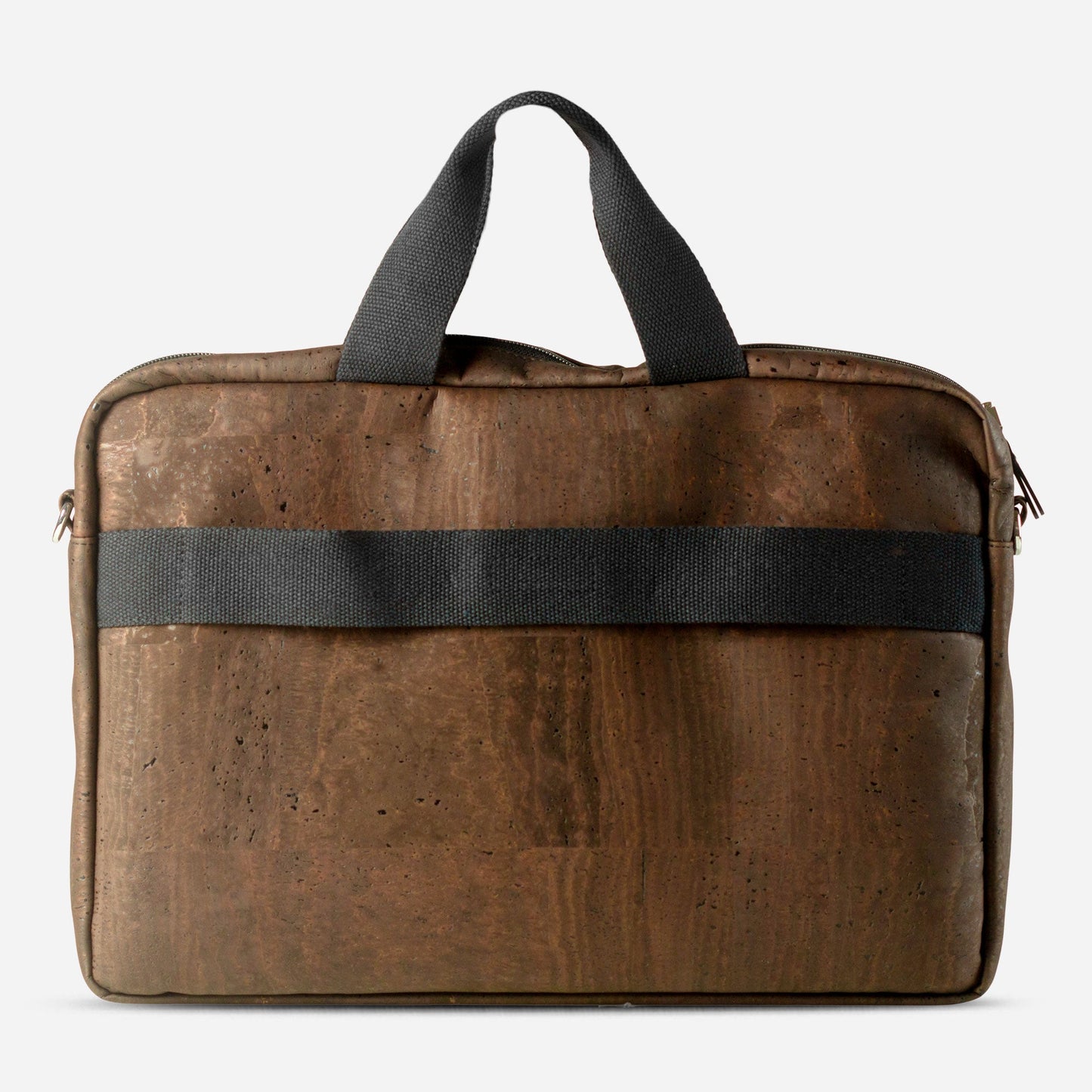 Laptop Briefcase Small vegan leather cork back