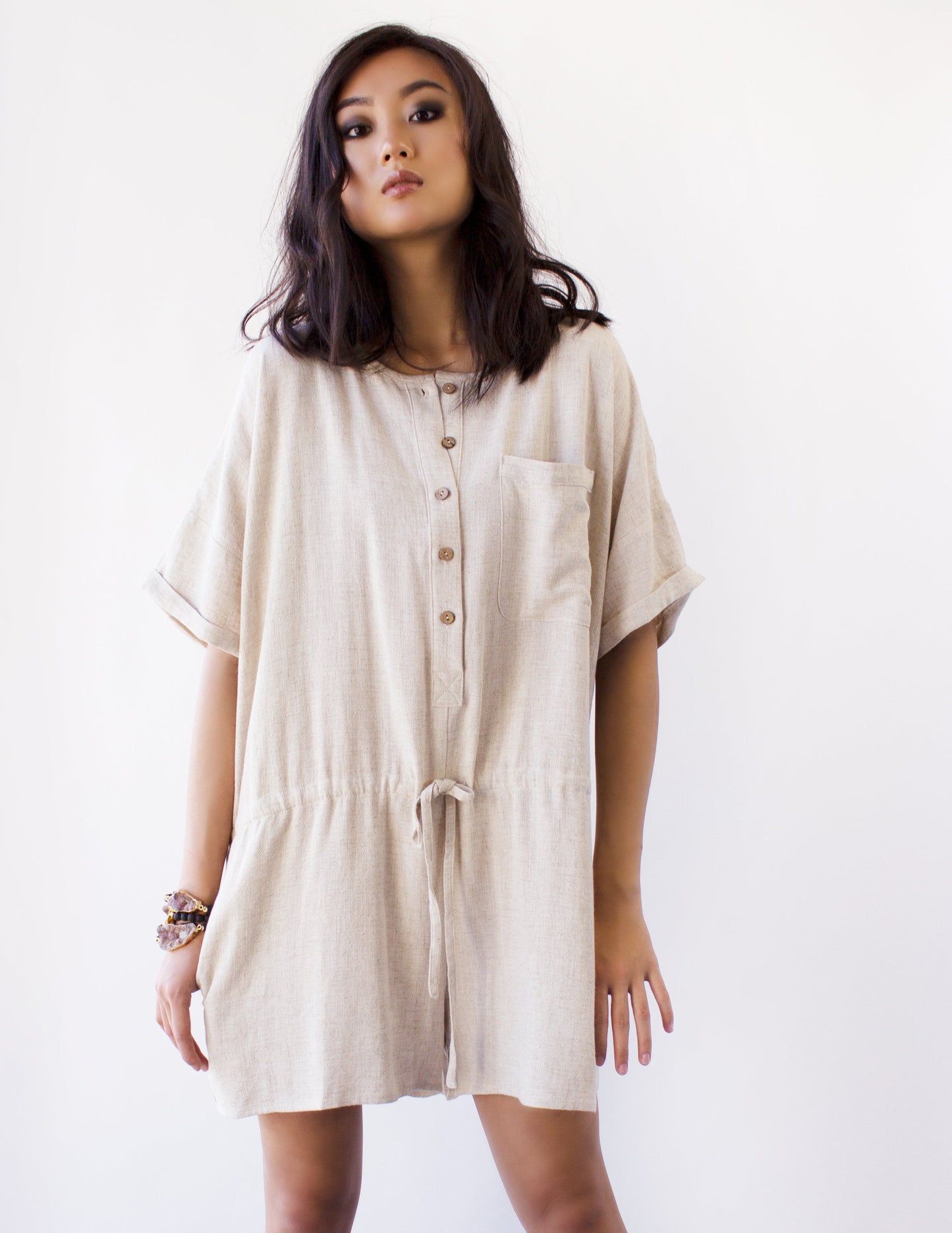 White vegan jumpsuit