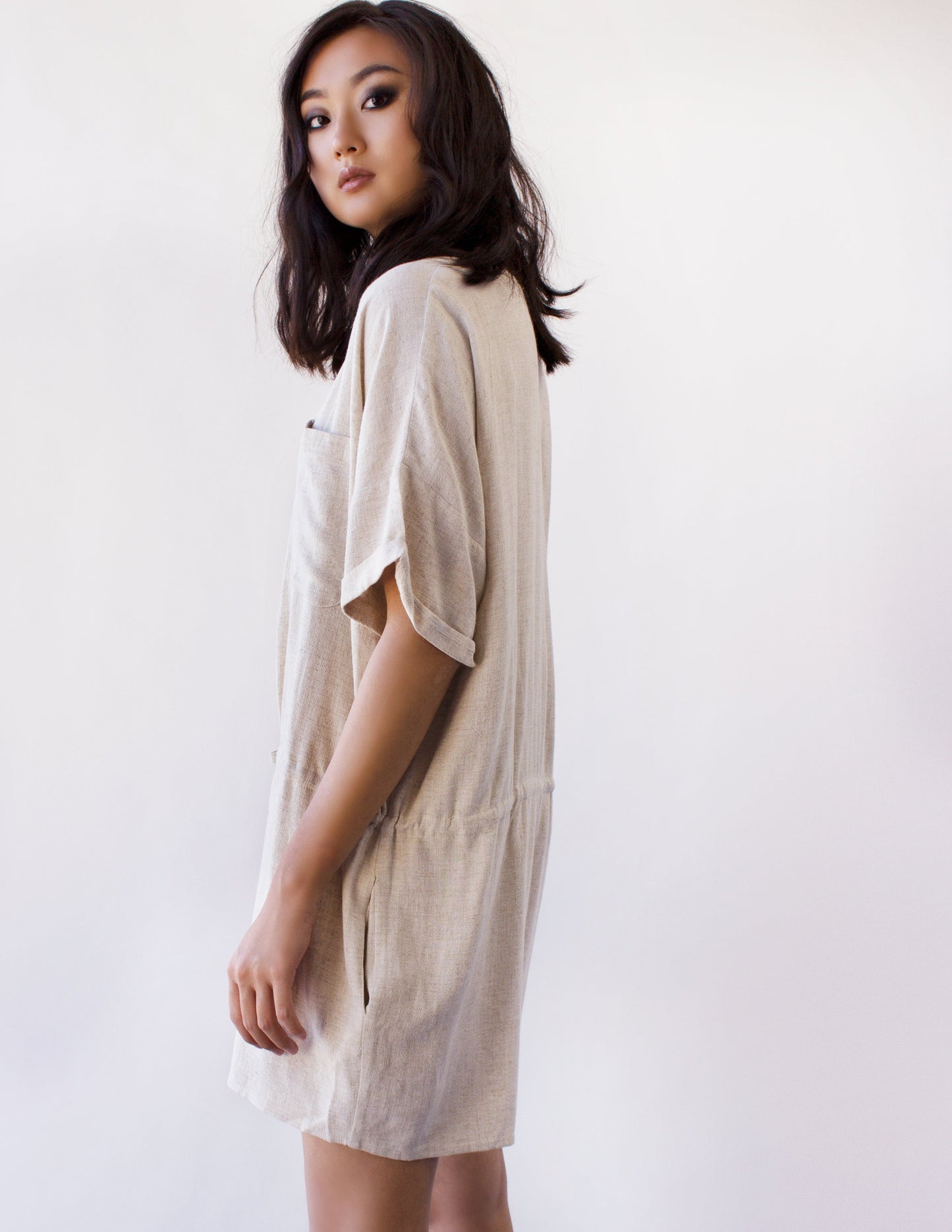 White vegan jumpsuit