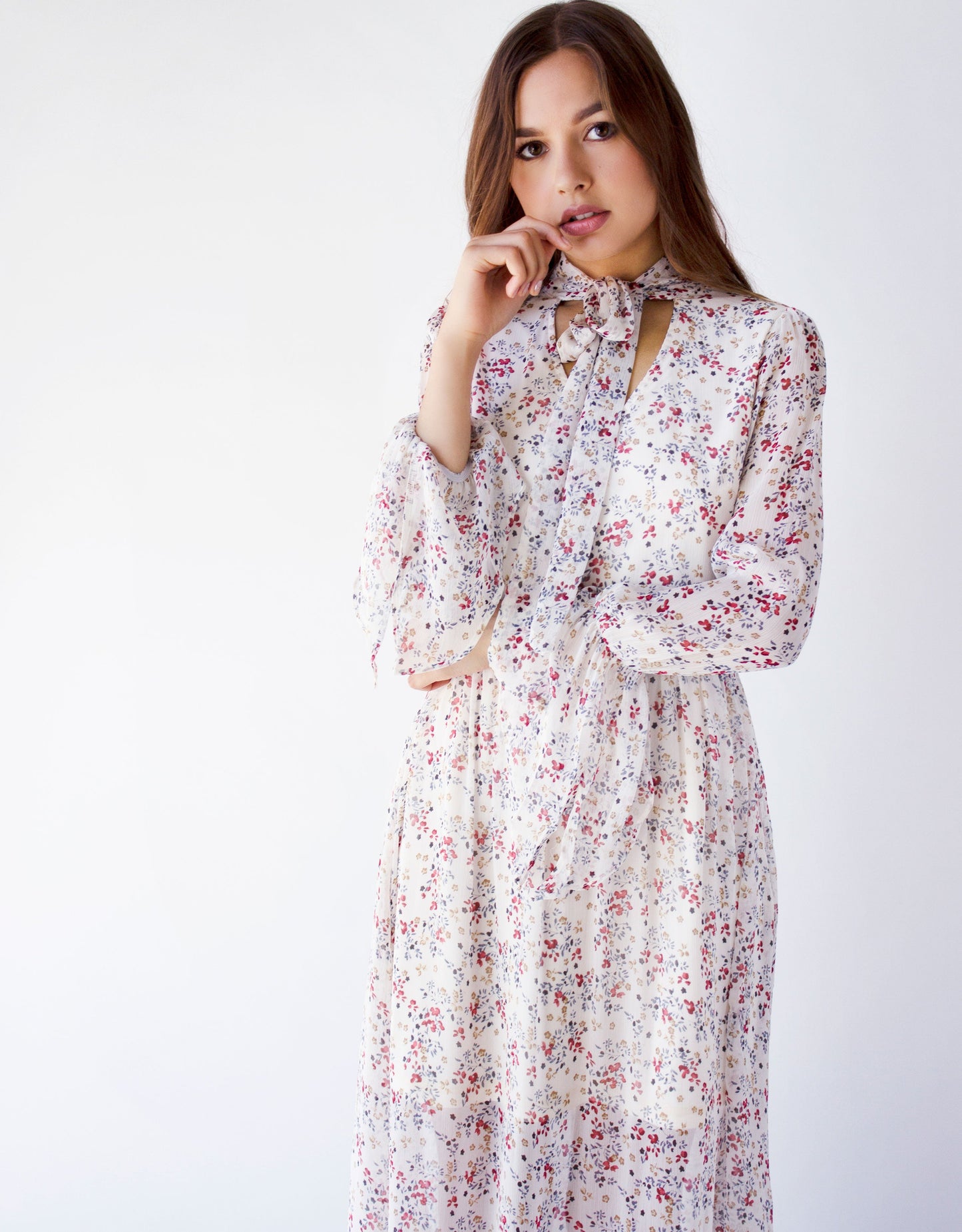 flower white dress vegan