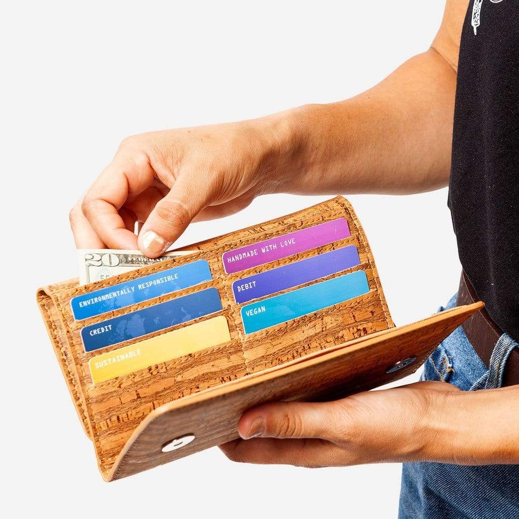 Women Cork Wallet Slim