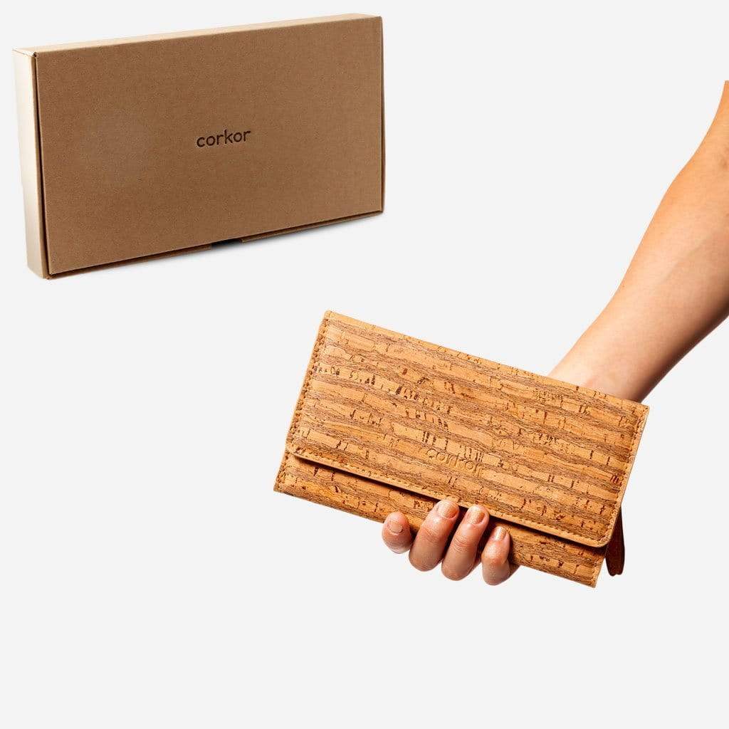 Women Cork Wallet Slim