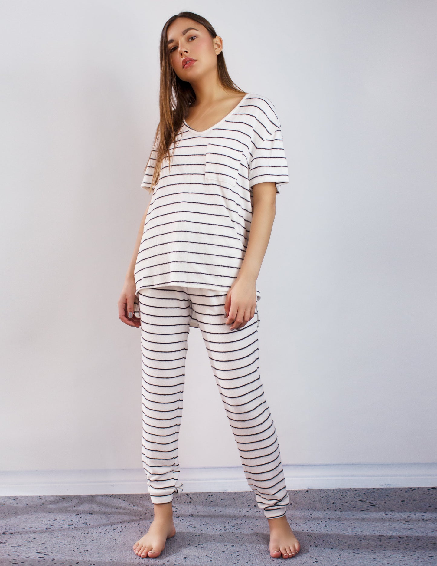 pyjama set blue district vegan
