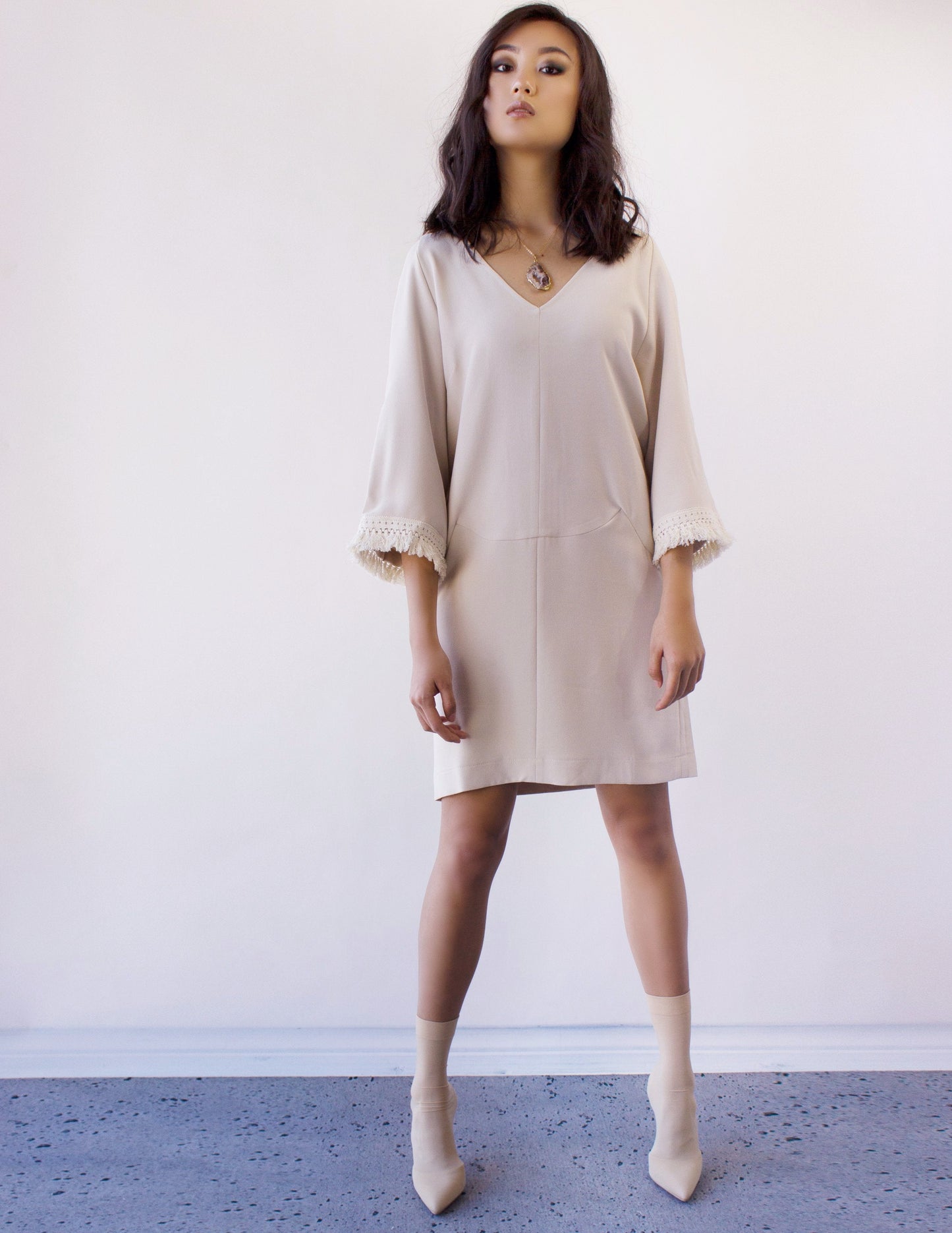 vegan nude dress