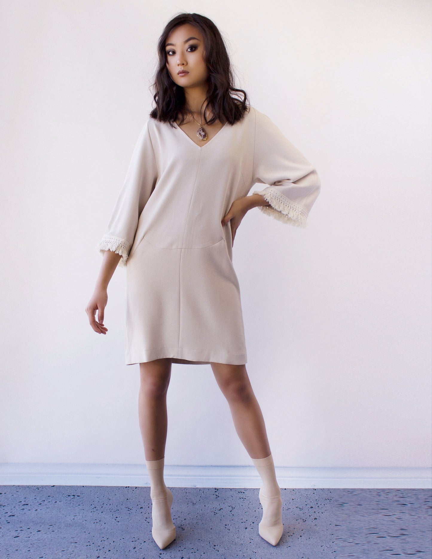 vegan nude dress