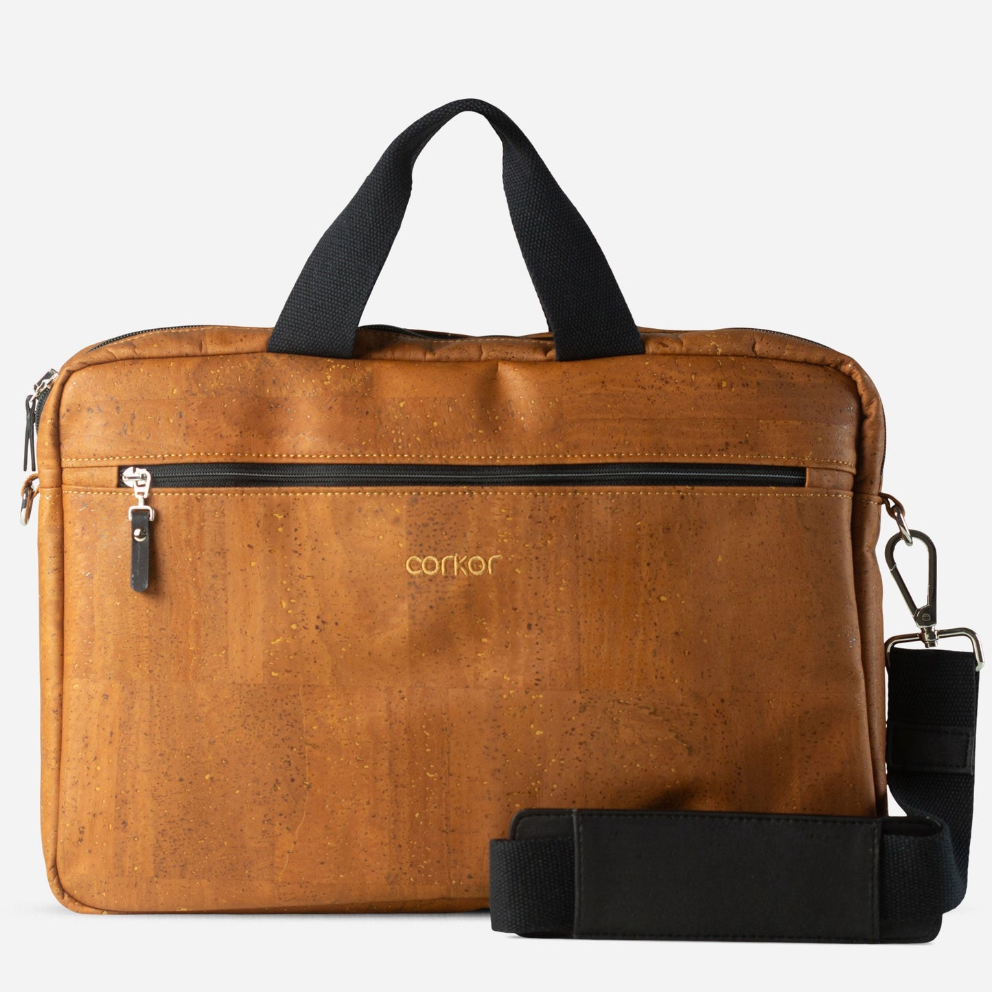 Laptop Briefcase Small vegan leather cork