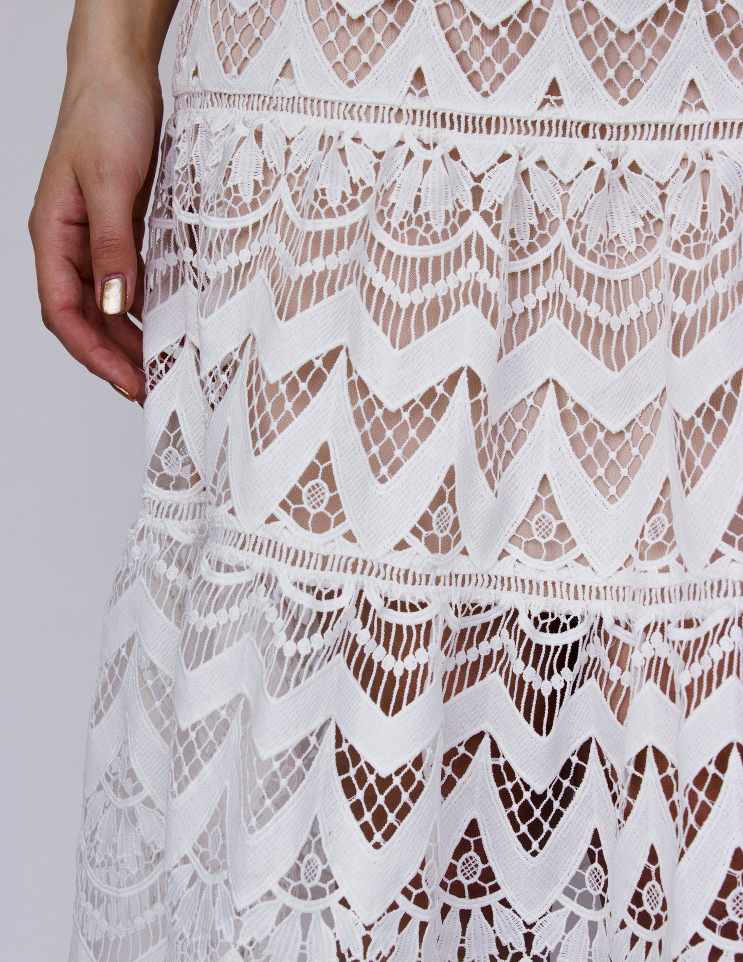 leap skirt vegan white