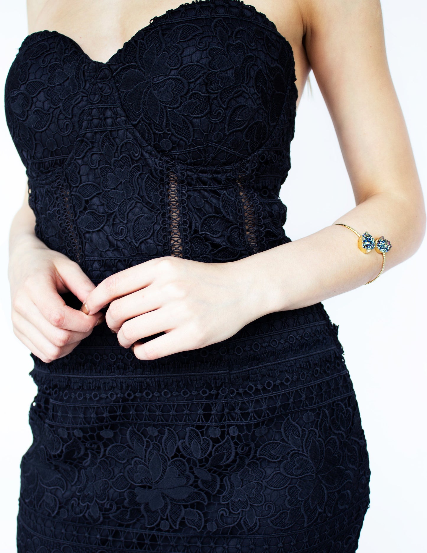 black vegan dress