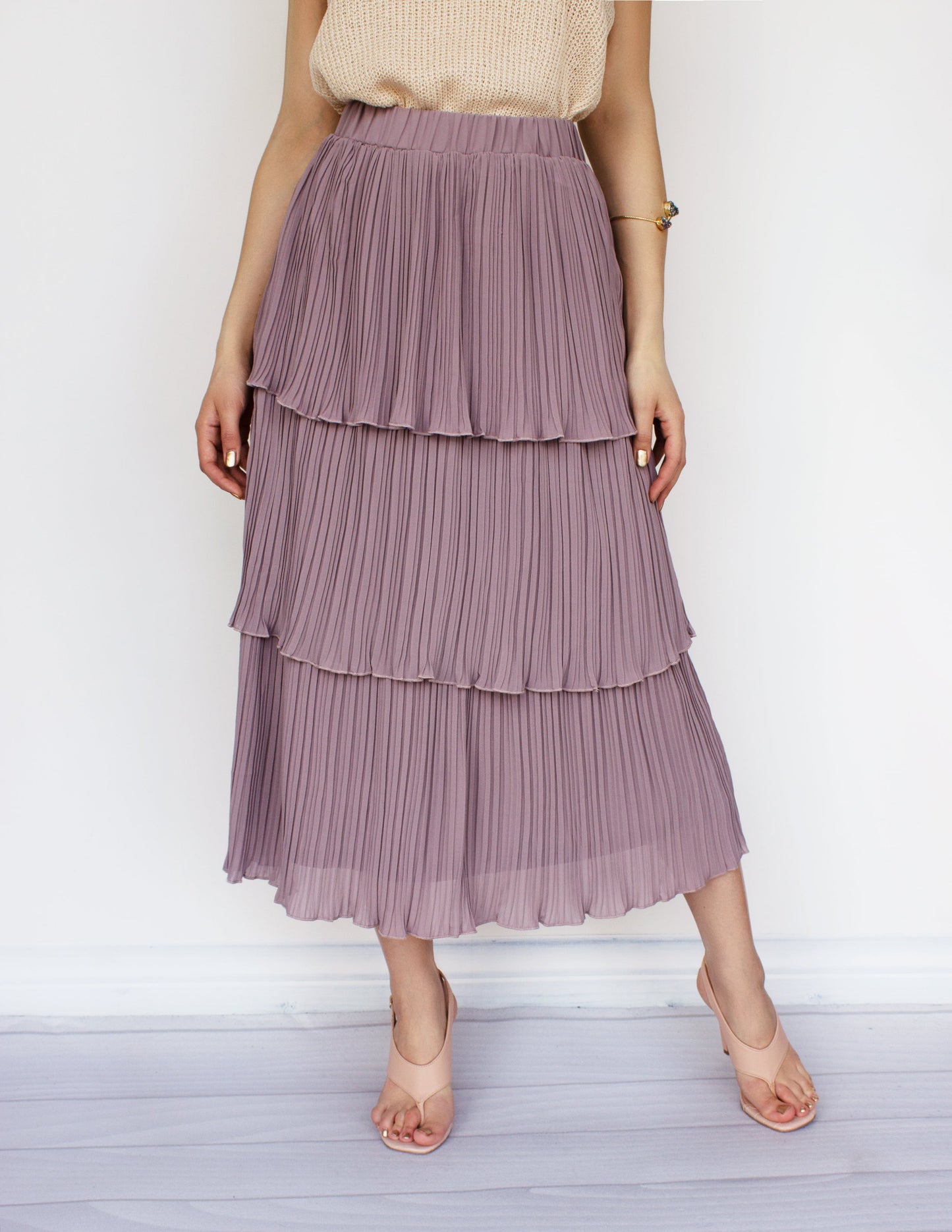 purple vegan skirt