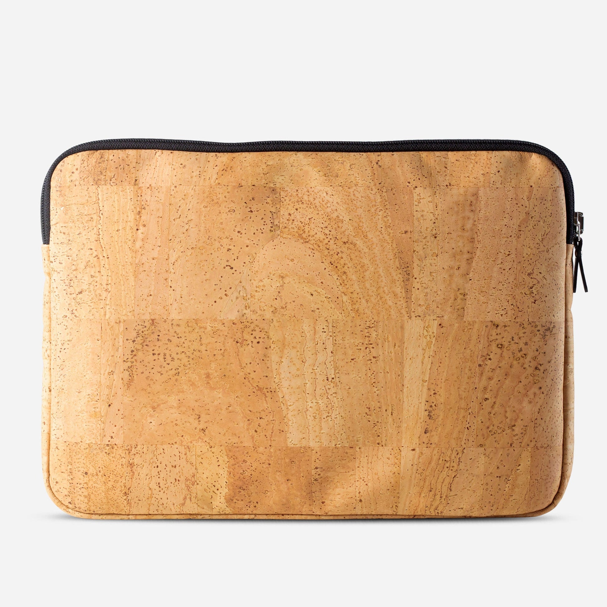 Laptop Sleeve vegan leather cork brown