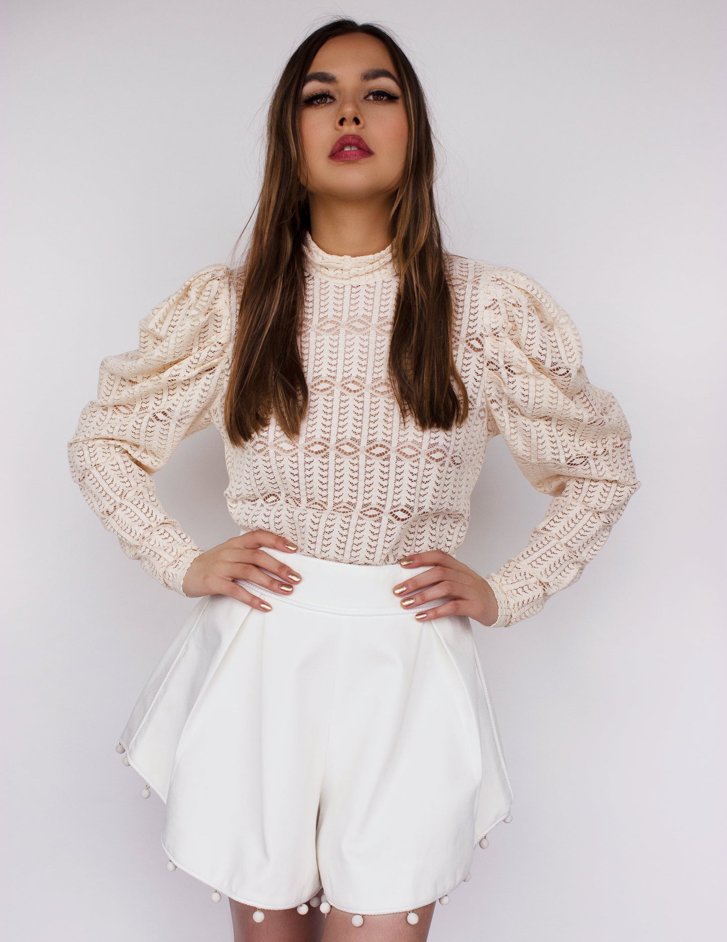 nude top blue district vegan fashion