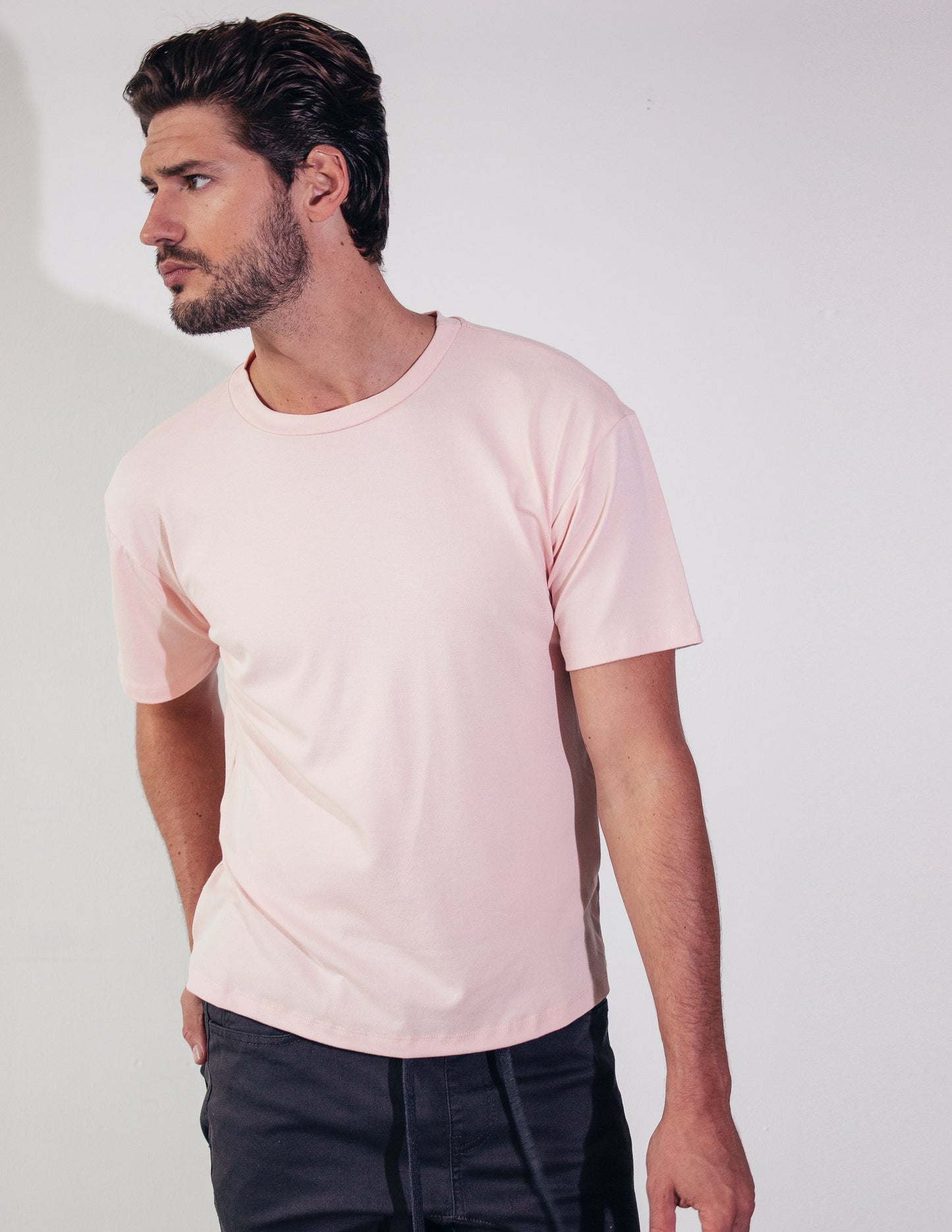 pink tee shirt men vegan