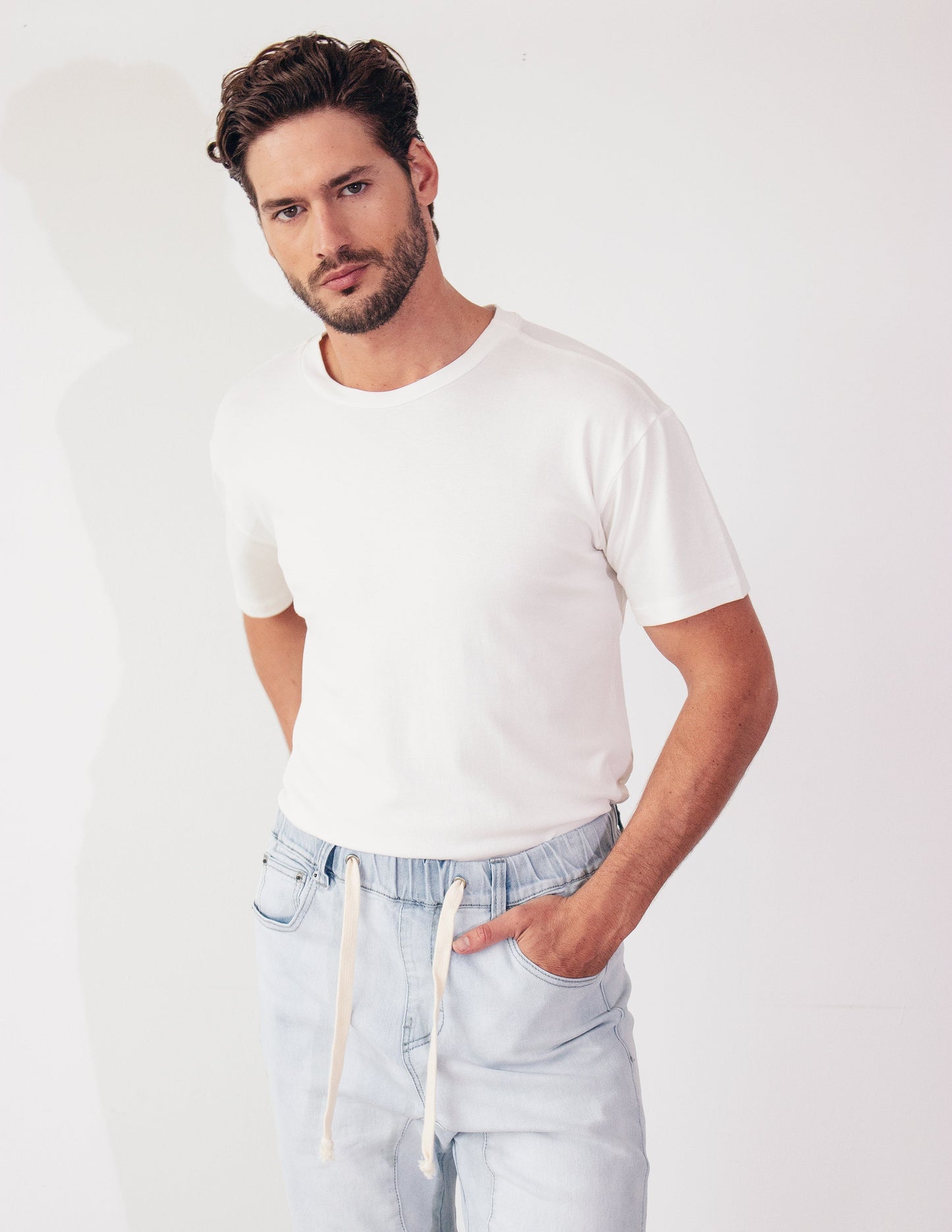 white tee shirt men vegan
