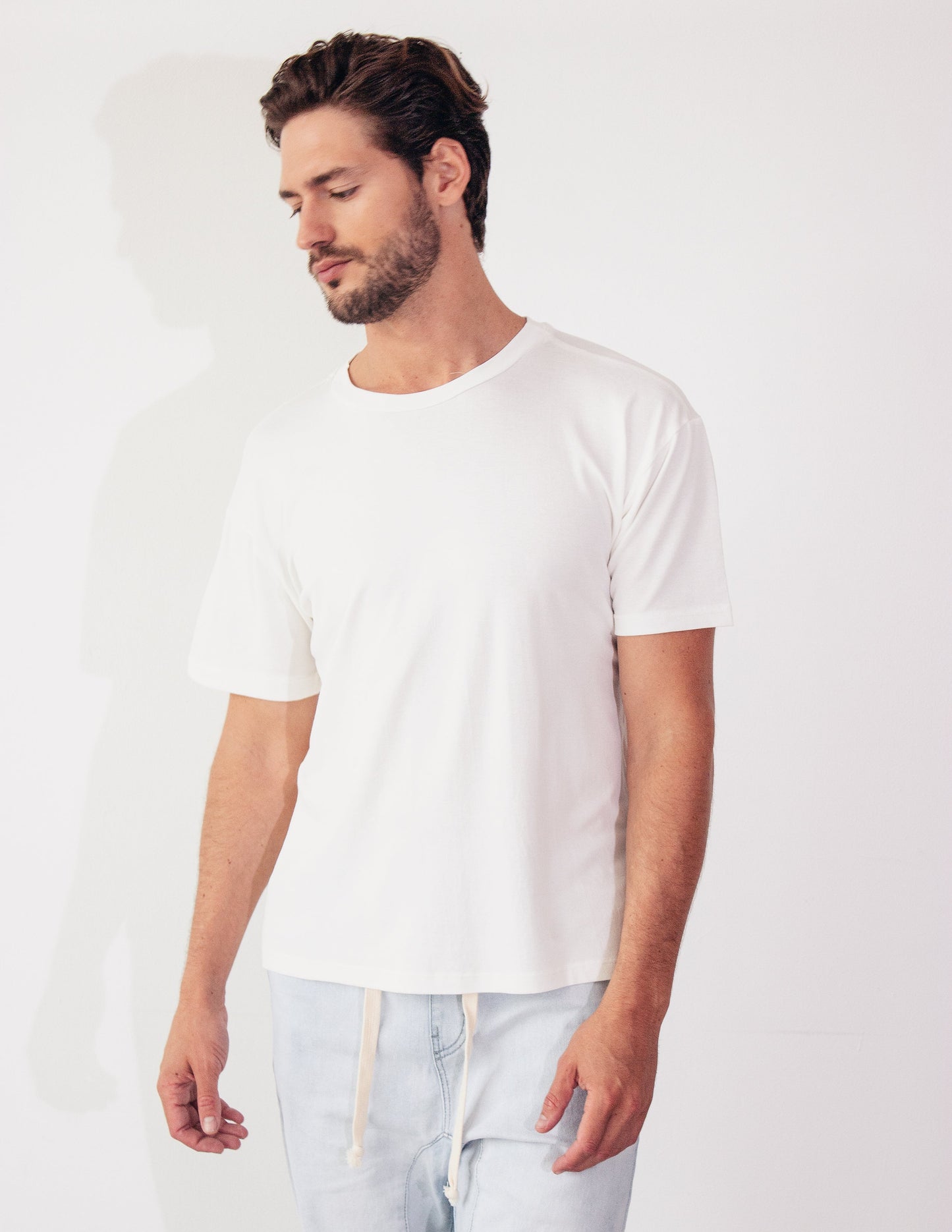 white tee shirt men vegan