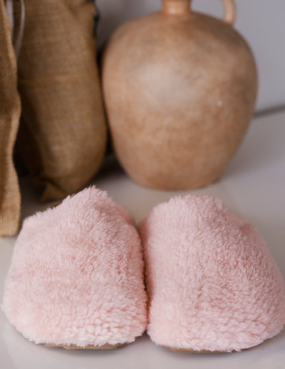 vegan pink slippers