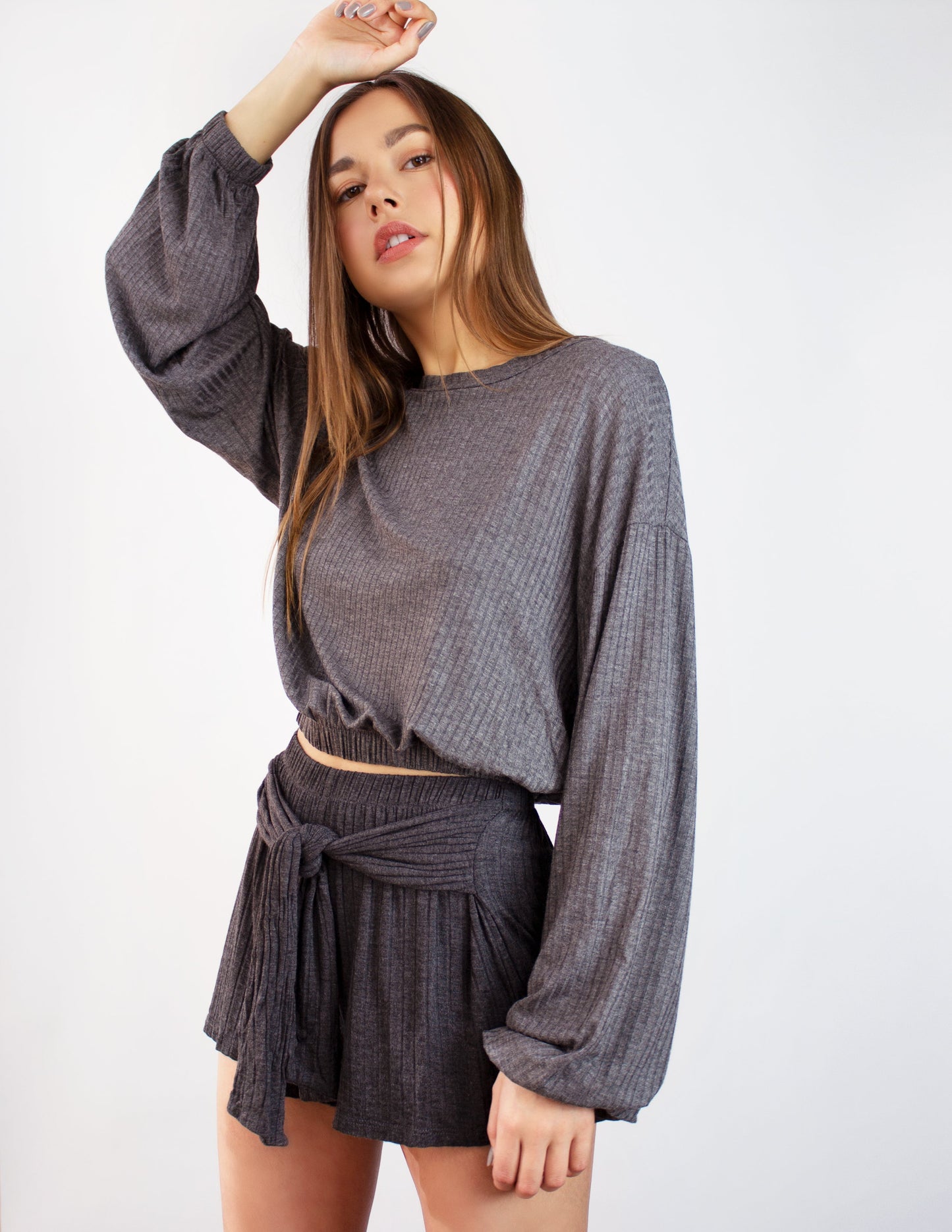 bamboo grey top women
