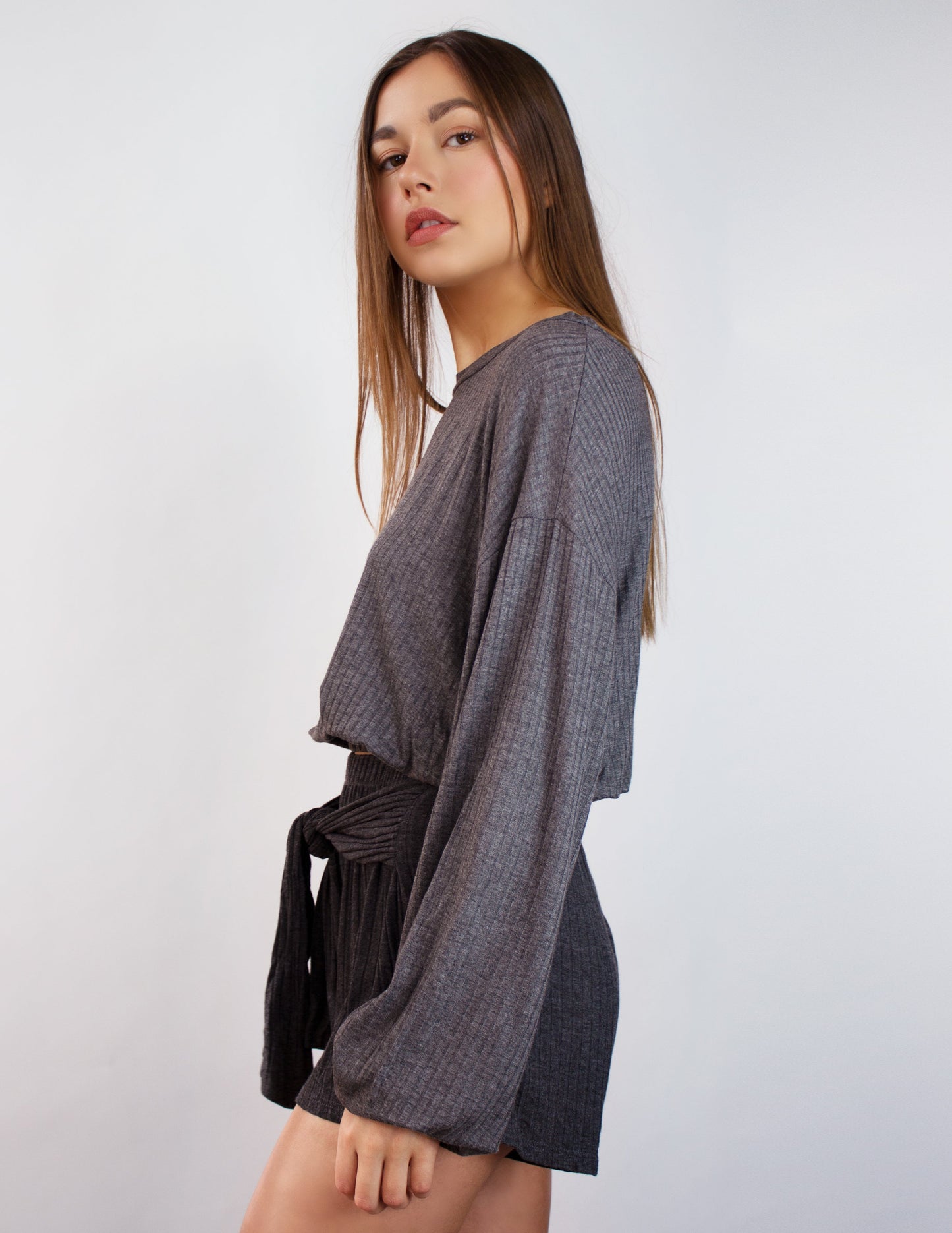 bamboo grey top women