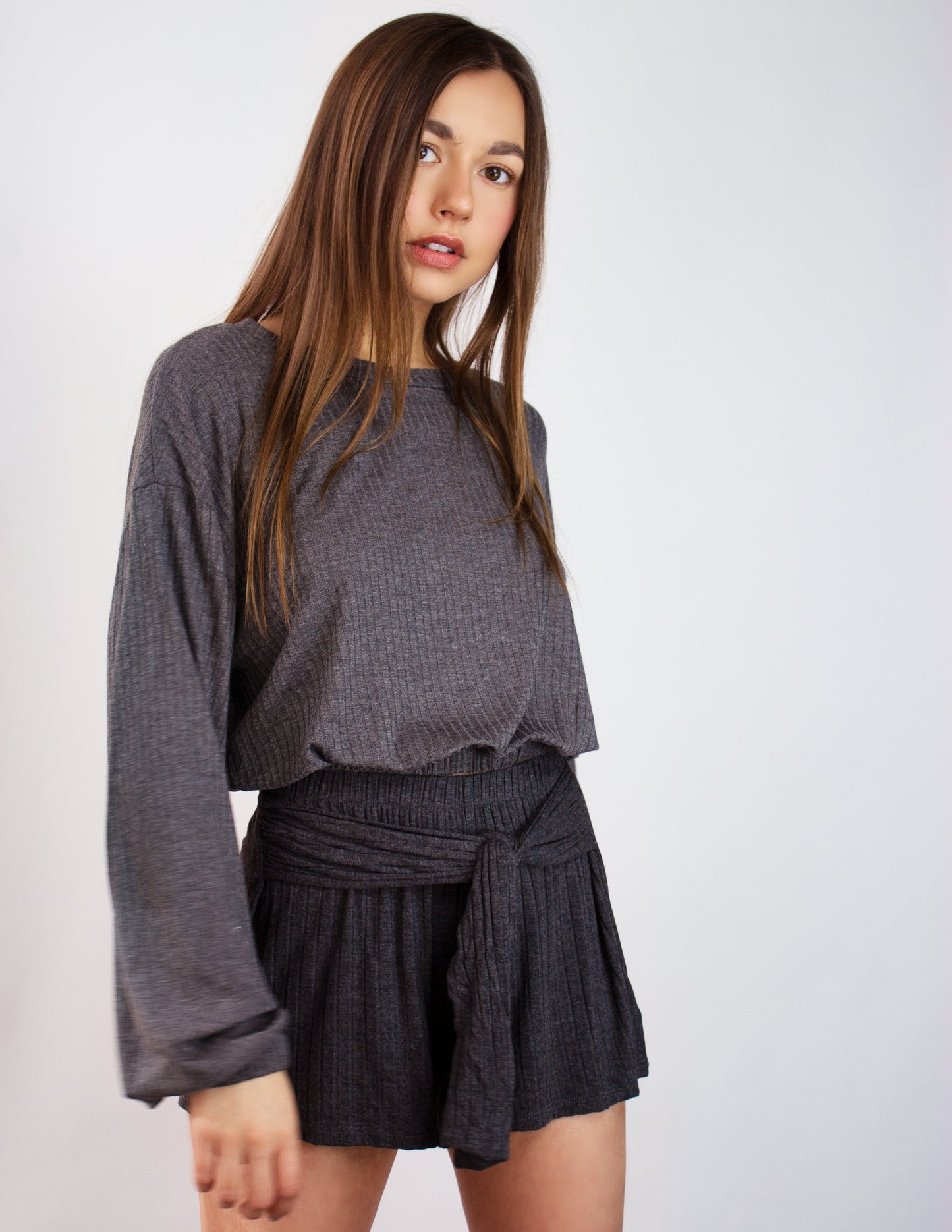 bamboo grey top women