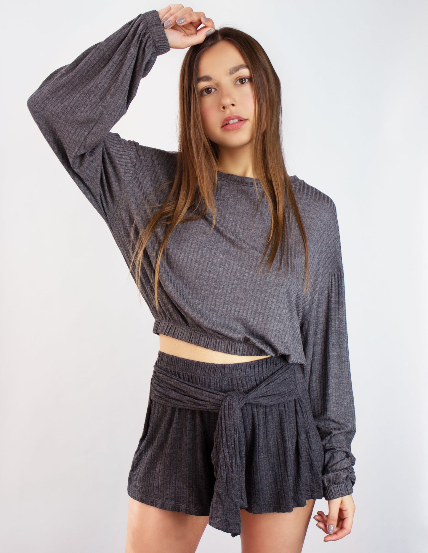 bamboo grey top women