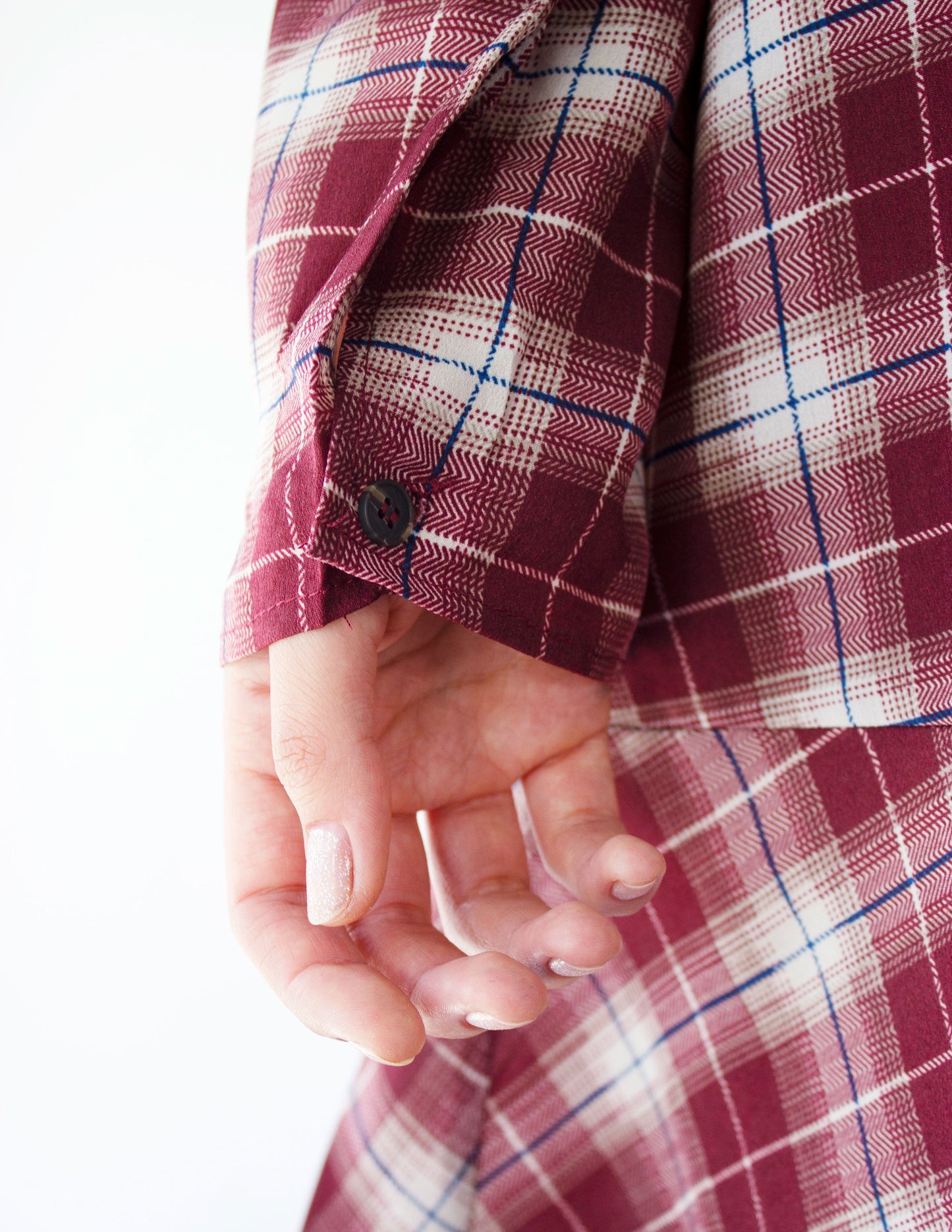 vegan ethical dress women red white