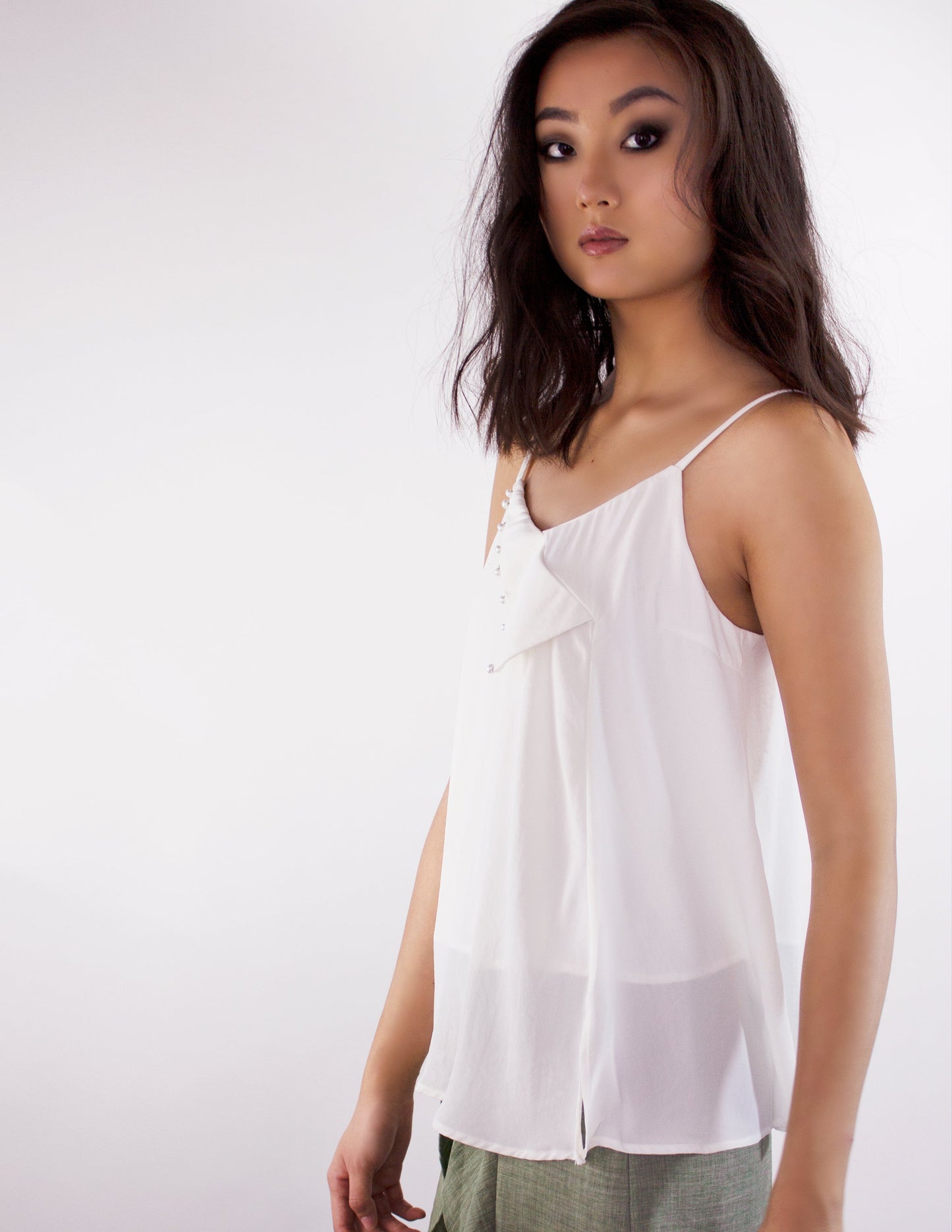Women Top Vegan White